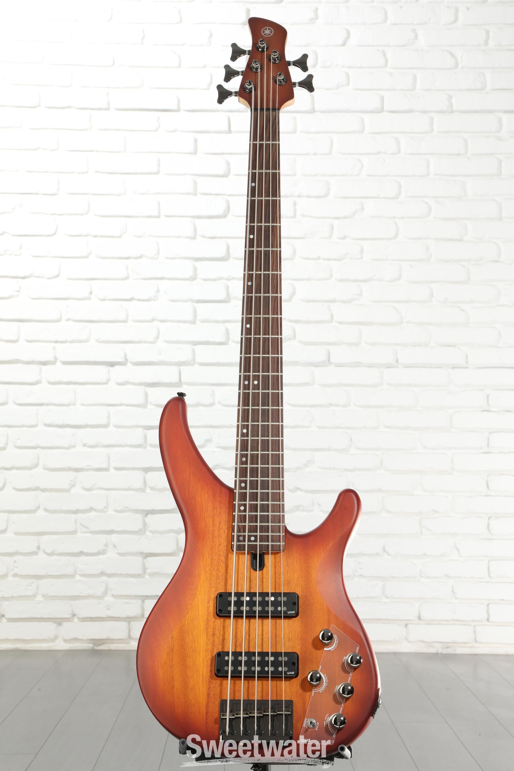 Yamaha TRBX505 5-string Bass Guitar - Brick Burst | Sweetwater