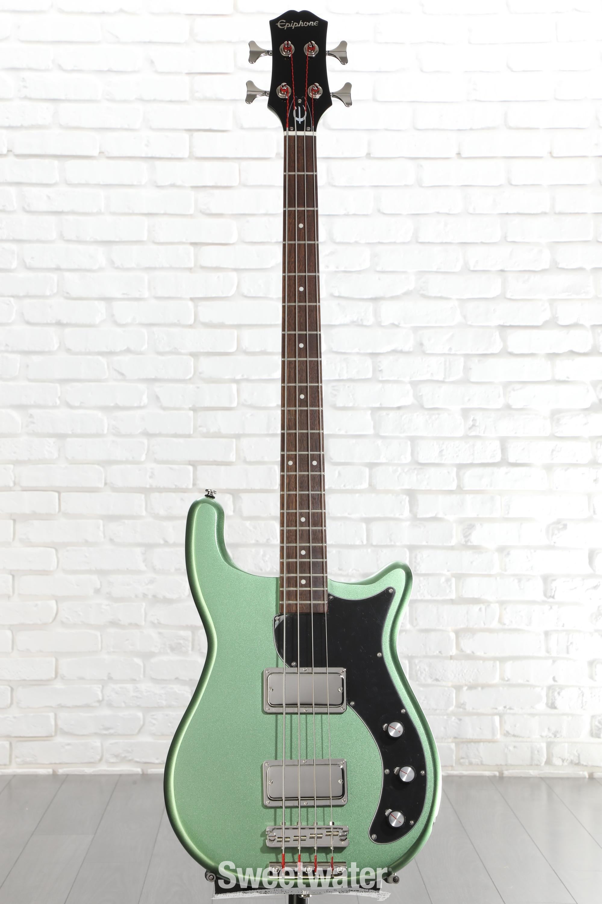 Epiphone Embassy Bass Guitar - Wanderlust Green Metallic | Sweetwater