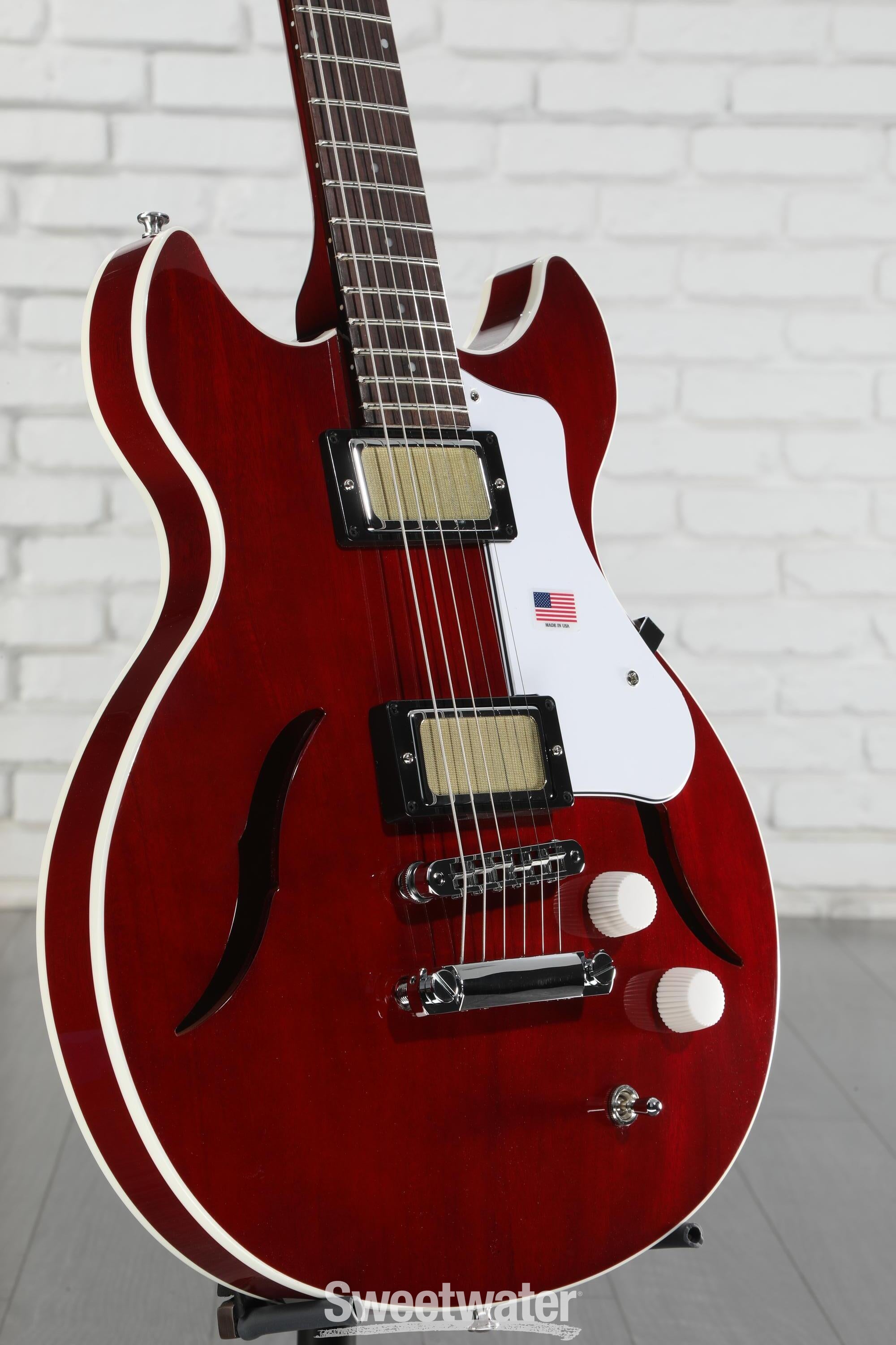 Harmony Comet Electric Guitar - Transparent Red | Sweetwater