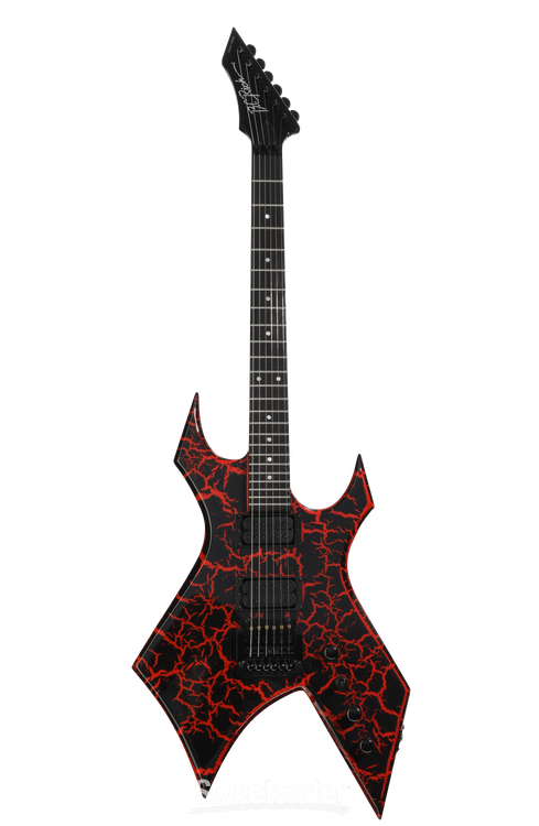 B.C. Rich Warlock Legacy Electric Guitar - Red Crackle, Kahler