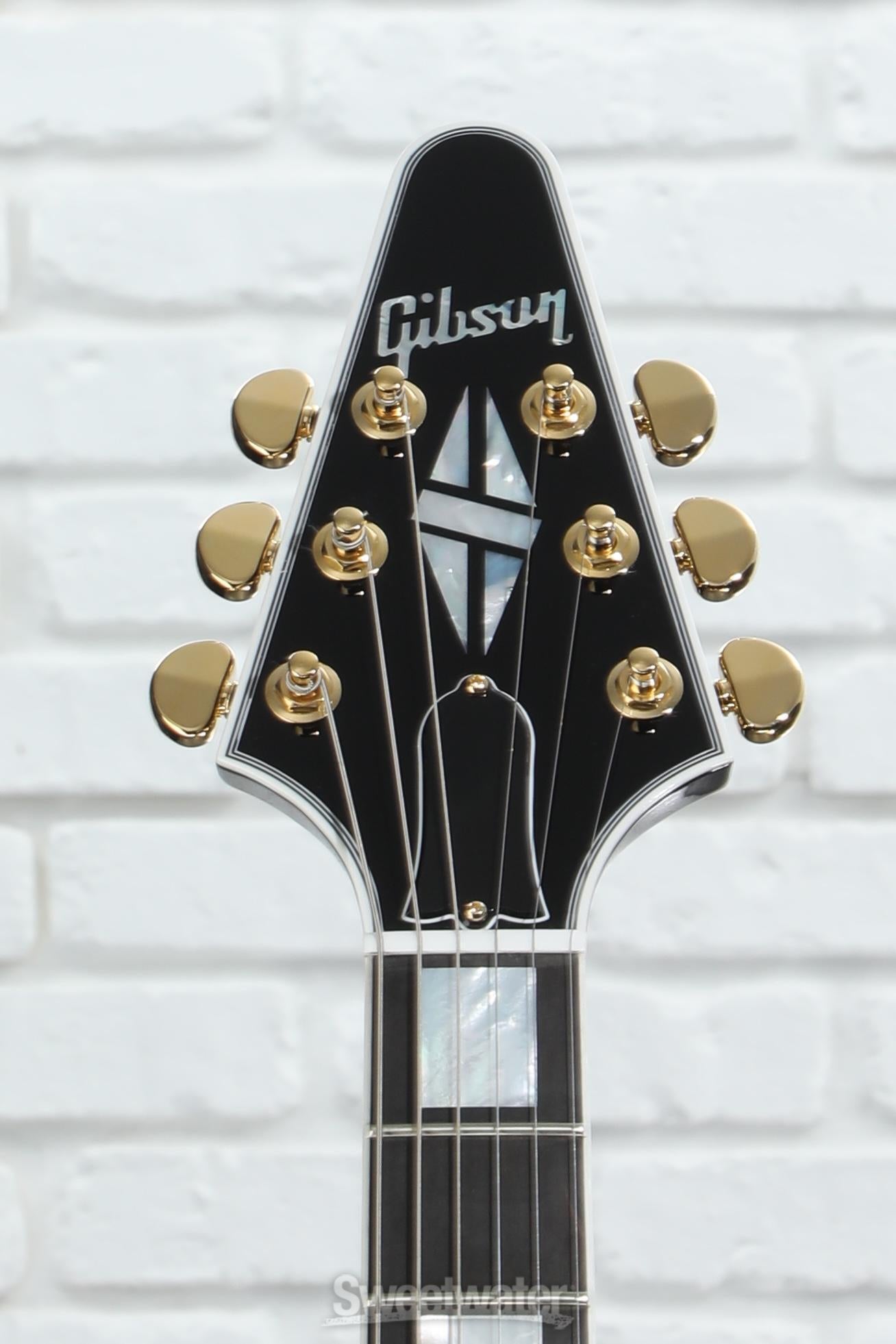 Gibson Custom Flying V Custom Electric Guitar - Ebony, Ebony