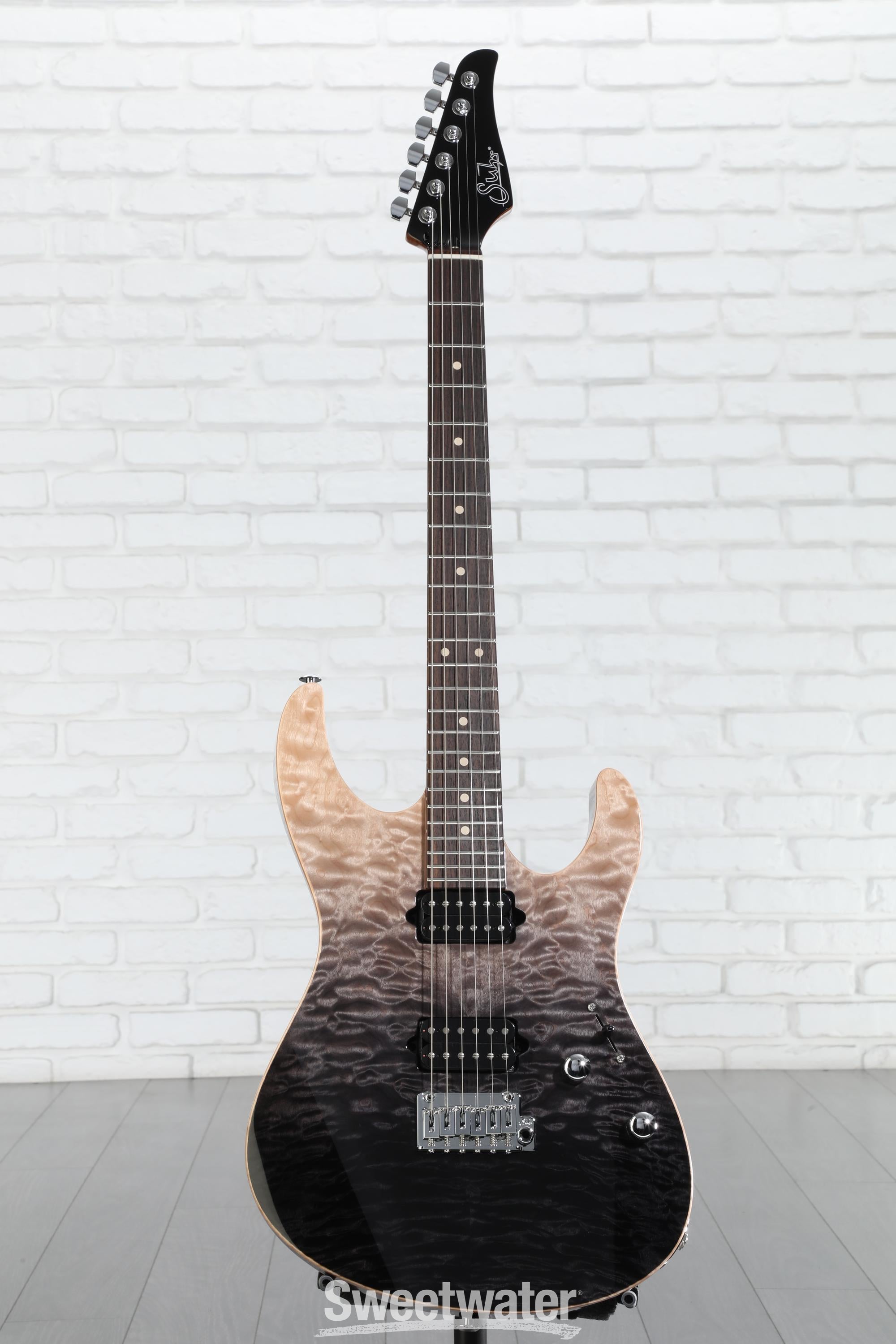 Suhr Modern Set Neck Electric Guitar - Charcoal Fade | Sweetwater