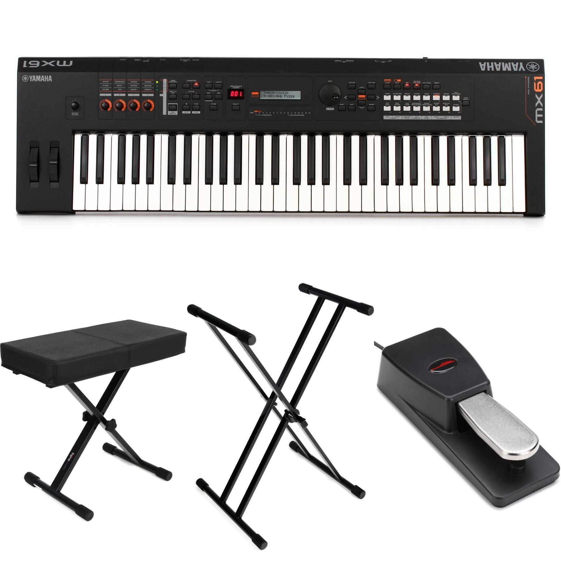 Yamaha MX61 Essential Keyboard Bundle - Black | Sweetwater