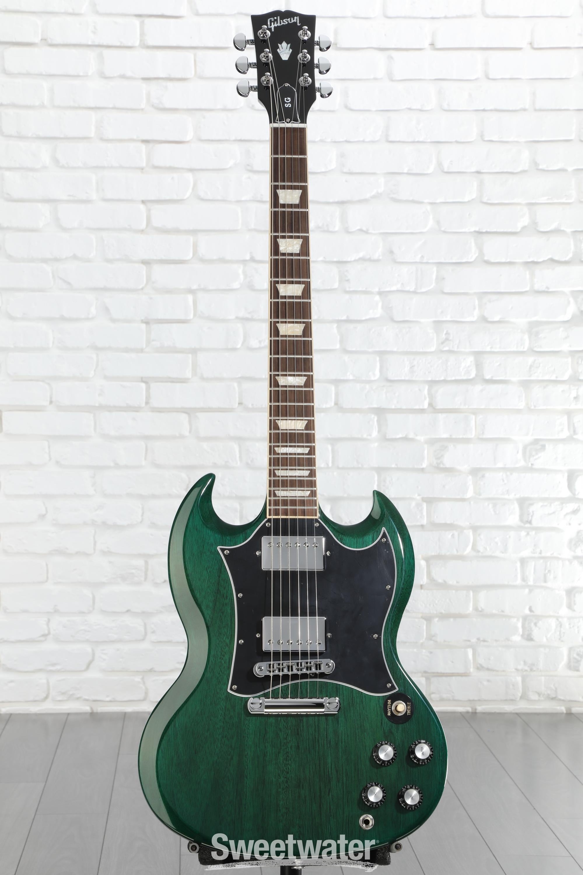 Gibson SG Standard Electric Guitar - Transparent Teal | Sweetwater