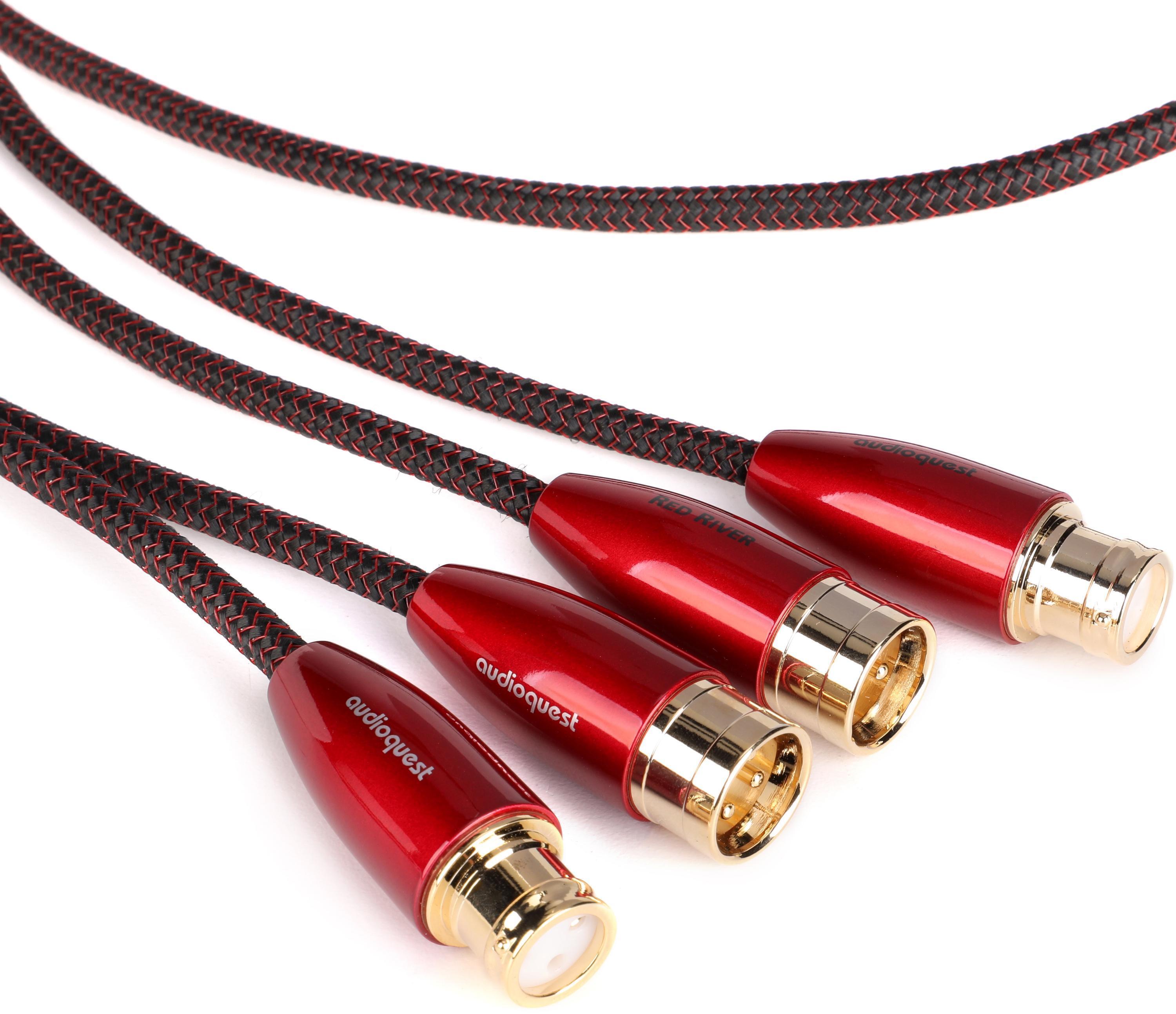 AudioQuest Red River XLR Analog Audio Interconnect Cable - 6.6 feet ...