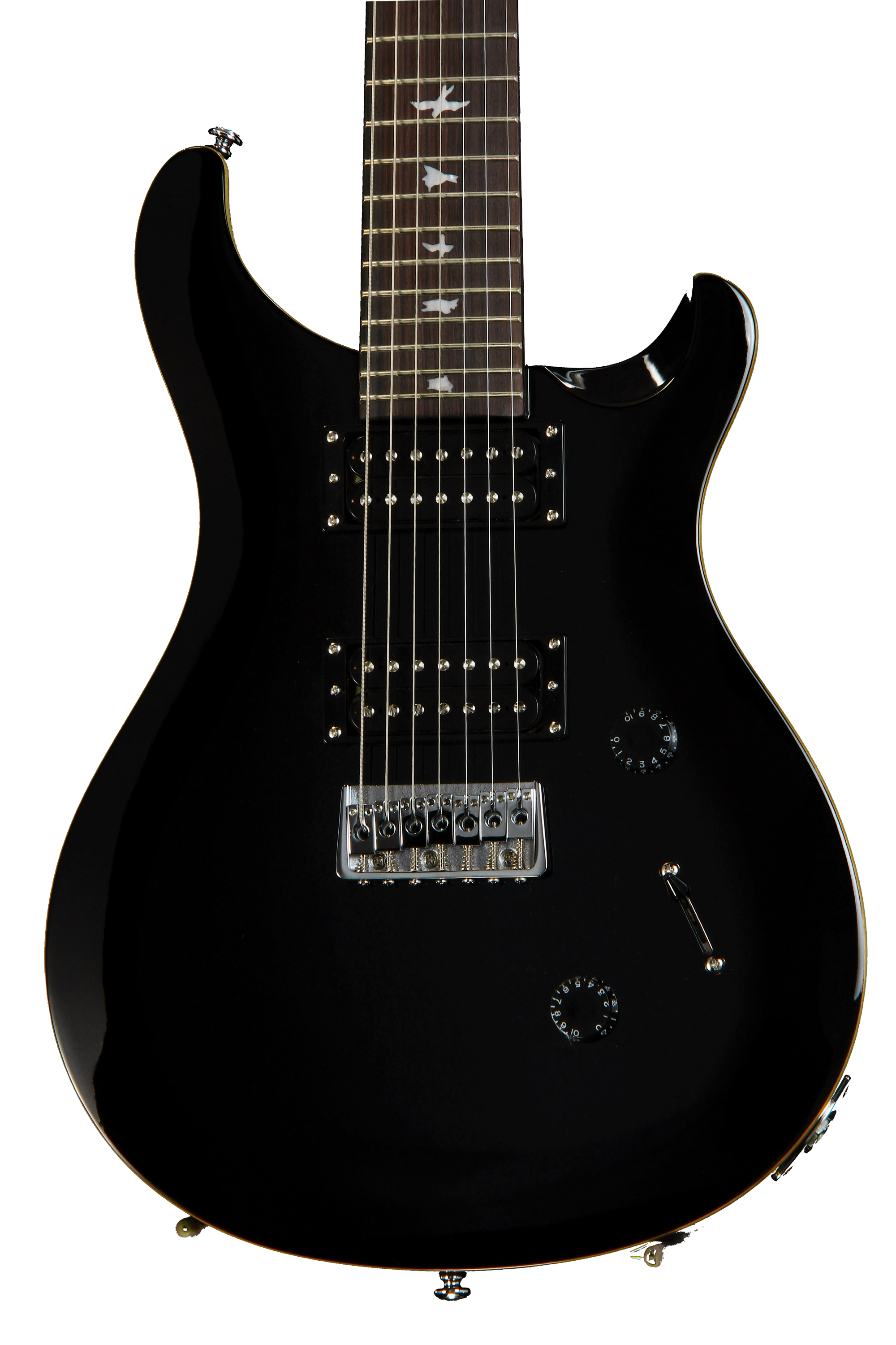 PRS SE Custom 24 7弦 PRS SE Custom 24 7-string - Black | Sweetwater