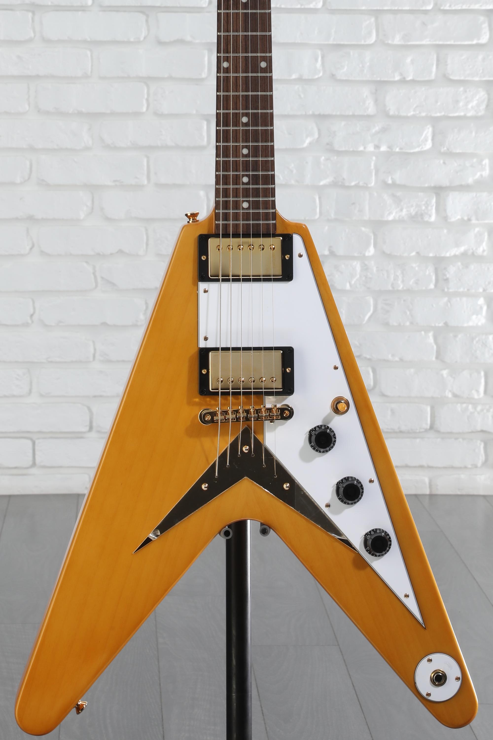 お礼や感謝伝えるプチギフト Flying Korina 1958 Epiphone V Natural - Guitar Electric ギター