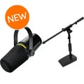 Photo of Shure MV7+ Hybrid Podcast Microphone with Desktop Boom Stand
