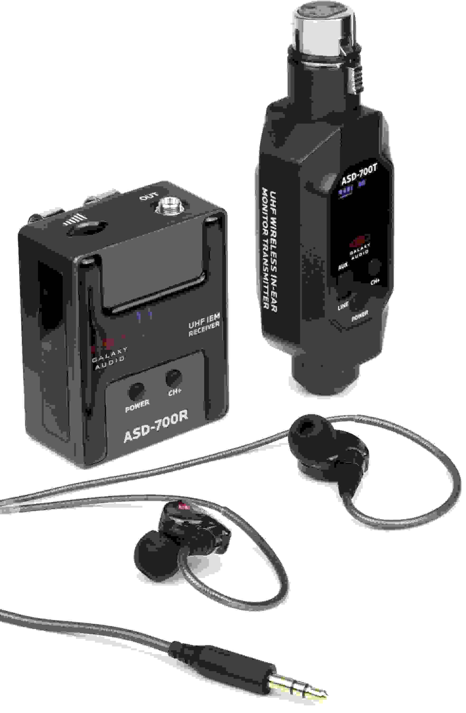 Galaxy Audio ASD-700 Digital UHF Wireless In-ear Monitoring System - Single Pack, B5