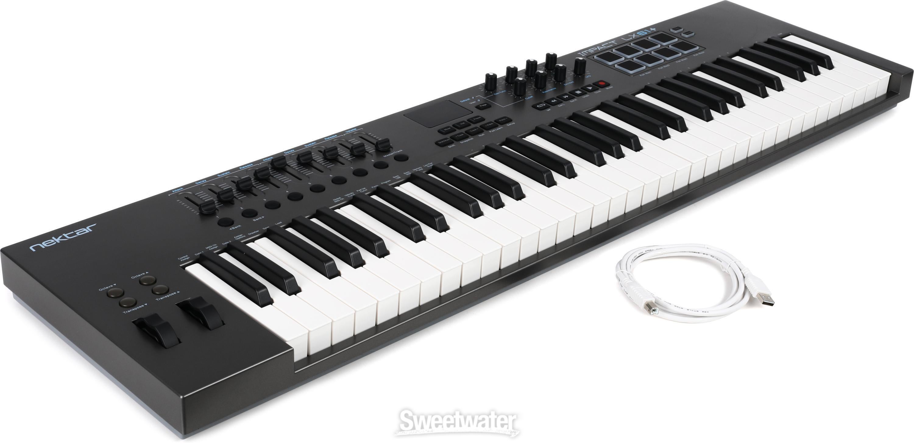 Nektar Impact LX61+ 61-key Keyboard Controller Reviews | Sweetwater