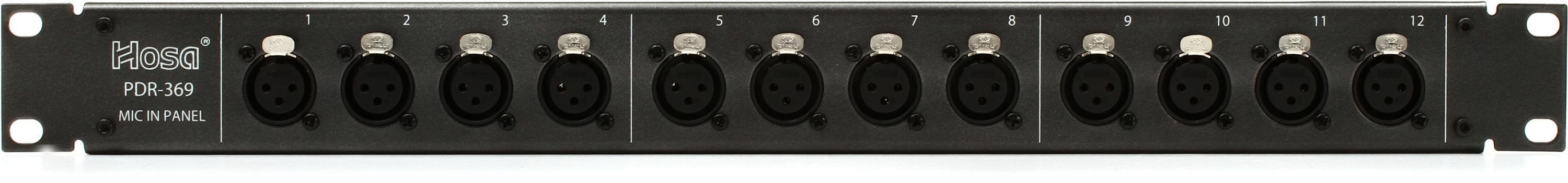 Hosa PDR-369 12-point XLR Balanced Patchbay Sweetwater