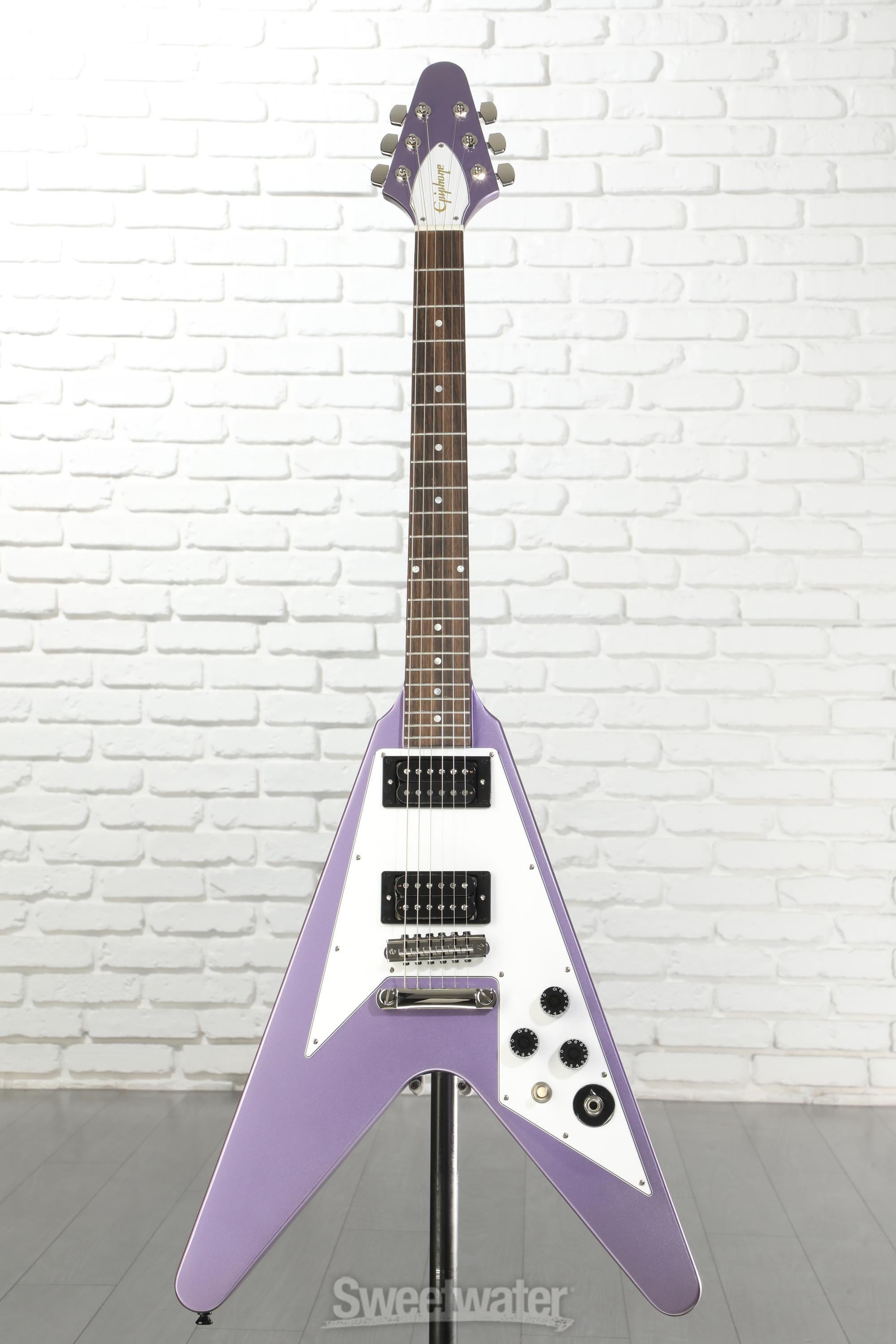 Epiphone Kirk Hammett 1979 Flying V Electric Guitar - Purple