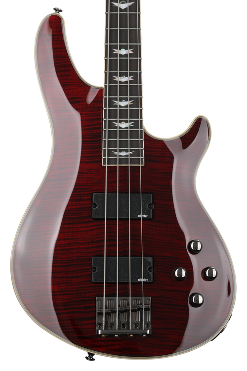 Schecter Omen Extreme-4 Bass Guitar - Black Cherry