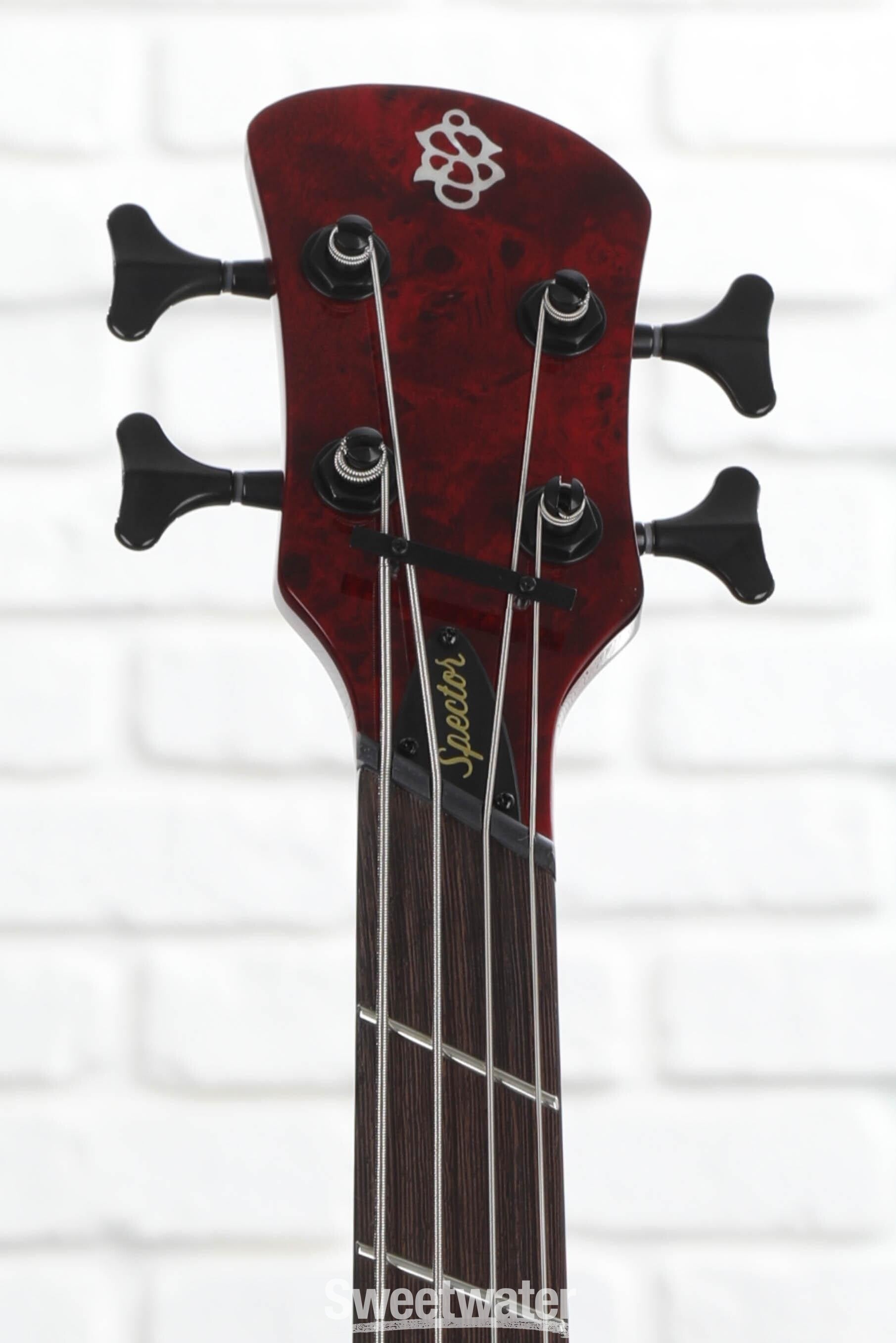 Spector NS Dimension 4 Bass Guitar - Inferno Red Gloss