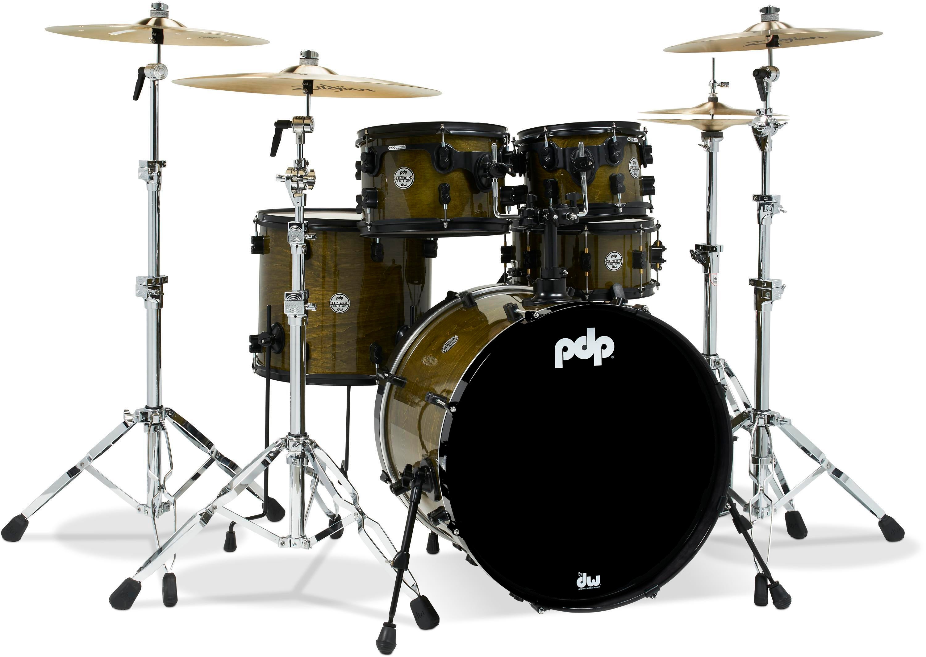 PDP Limited Edition 5-piece Shell Pack - Olive Stain Lacquer