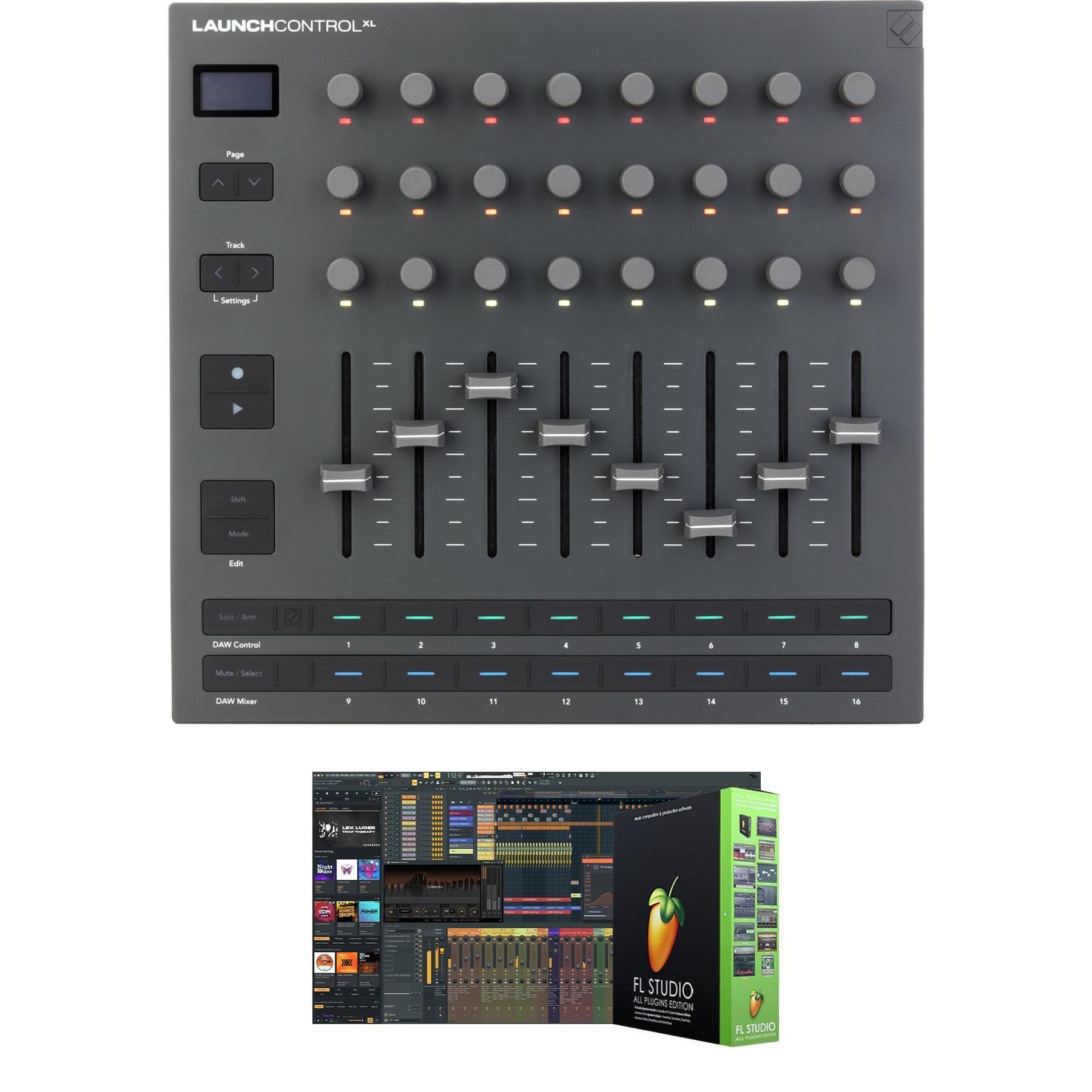 Novation Launch Control XL 3 MIDI Control Surface with FL