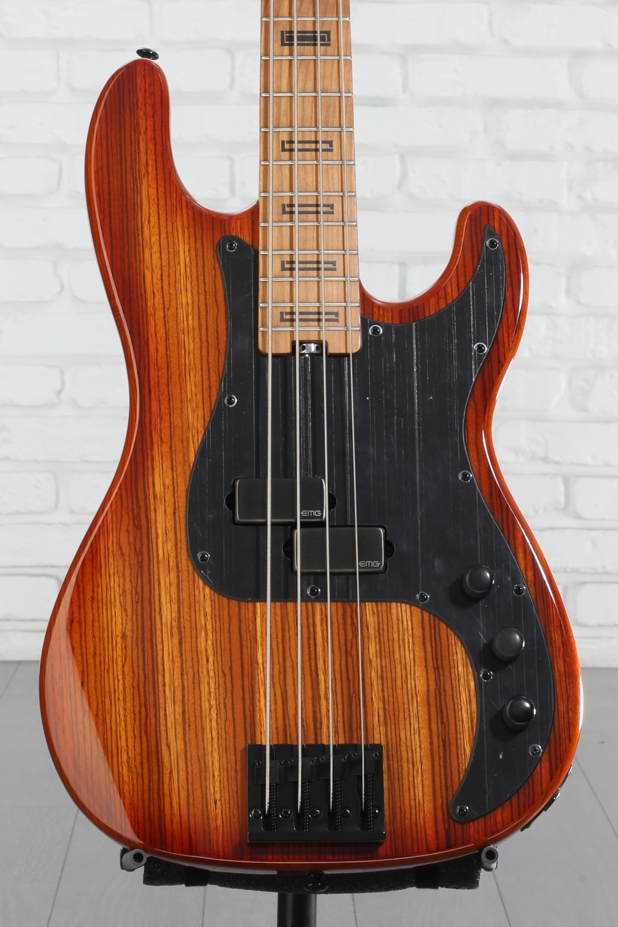 Schecter P-4 Exotic Bass Guitar - Faded Vintage Sunburst | Sweetwater
