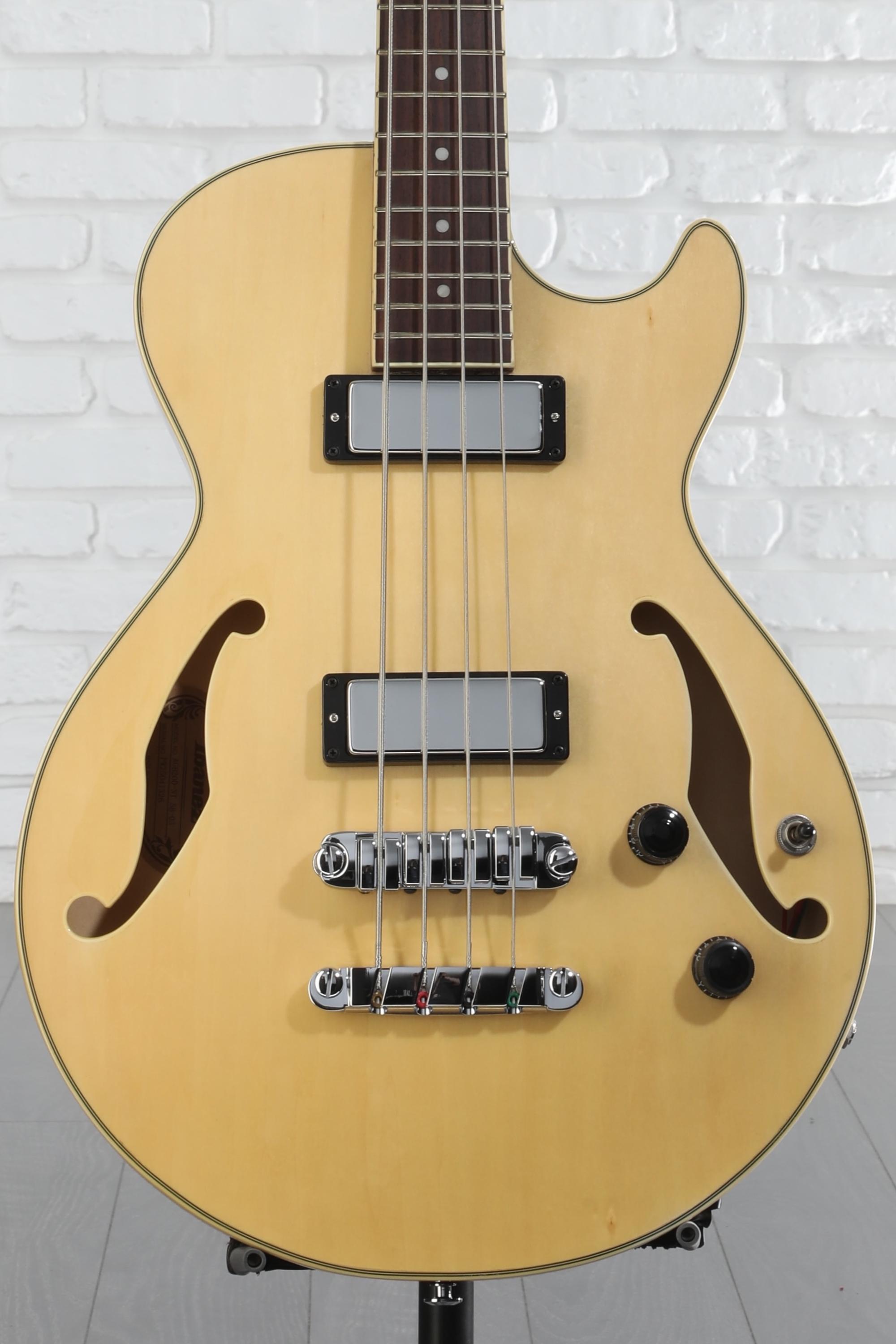 Ibanez AGB200 Semi-hollow Bass Guitar - Natural | Sweetwater