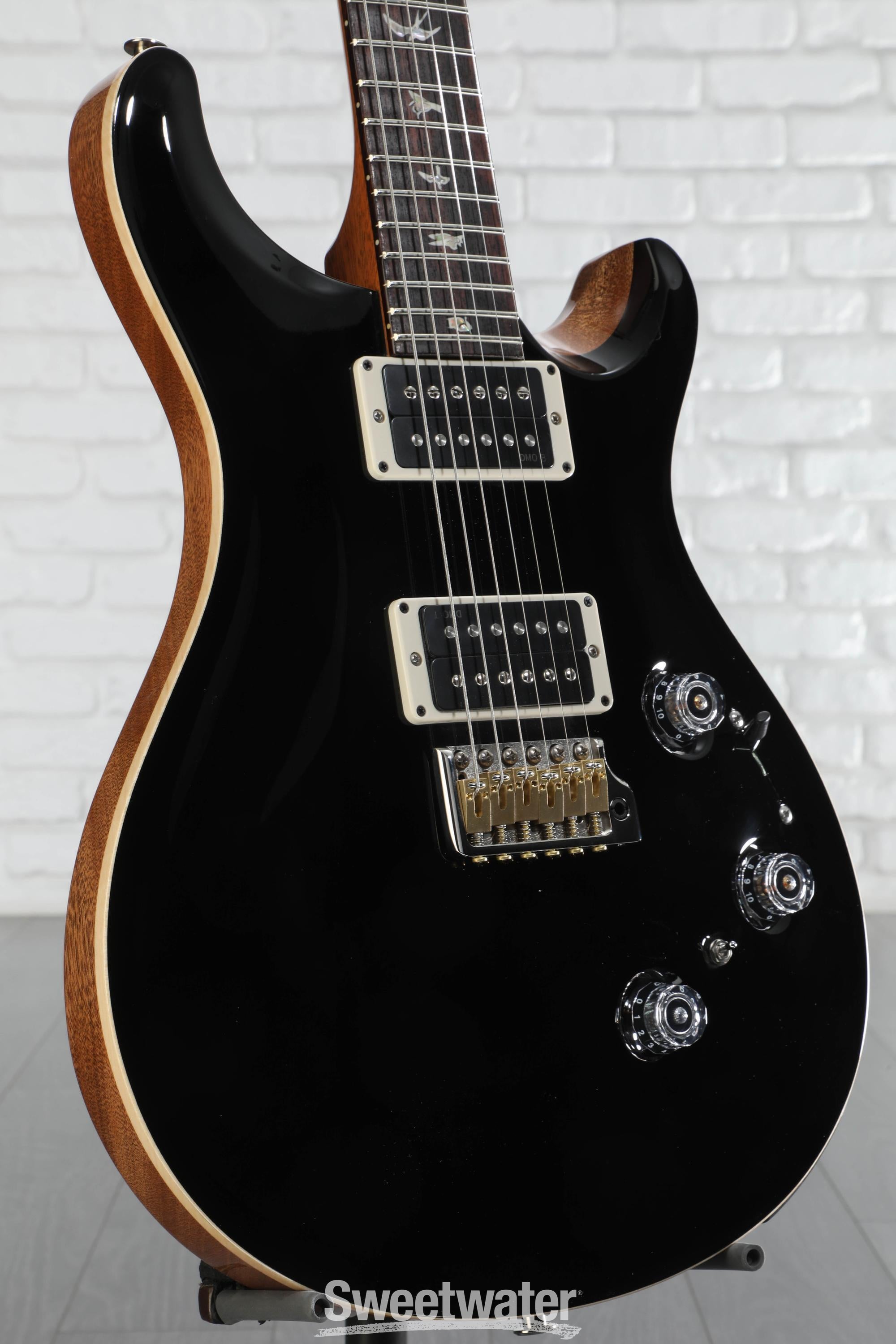 PRS Custom 24 Piezo Electric Guitar - Black/Natural | Sweetwater