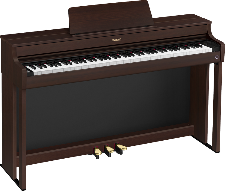 Casio Celviano AP-300 Digital Upright Piano - Brown | Sweetwater