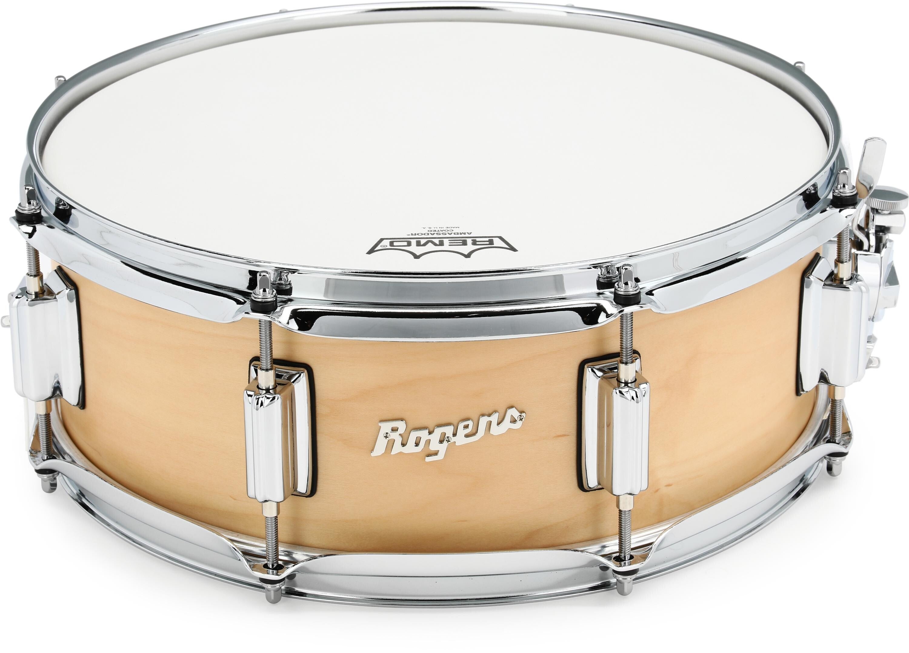 Photo of Rogers Drums PowerTone Snare Drum - 5 x 14-inch - Satin Natural