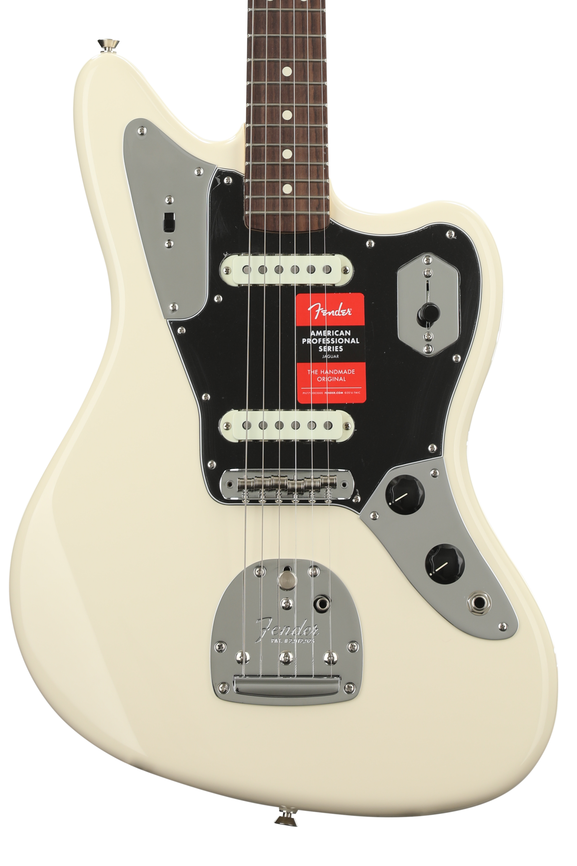 Fender American Professional Jaguar - Olympic White with Fender American Professional Jaguar - Olympic White with