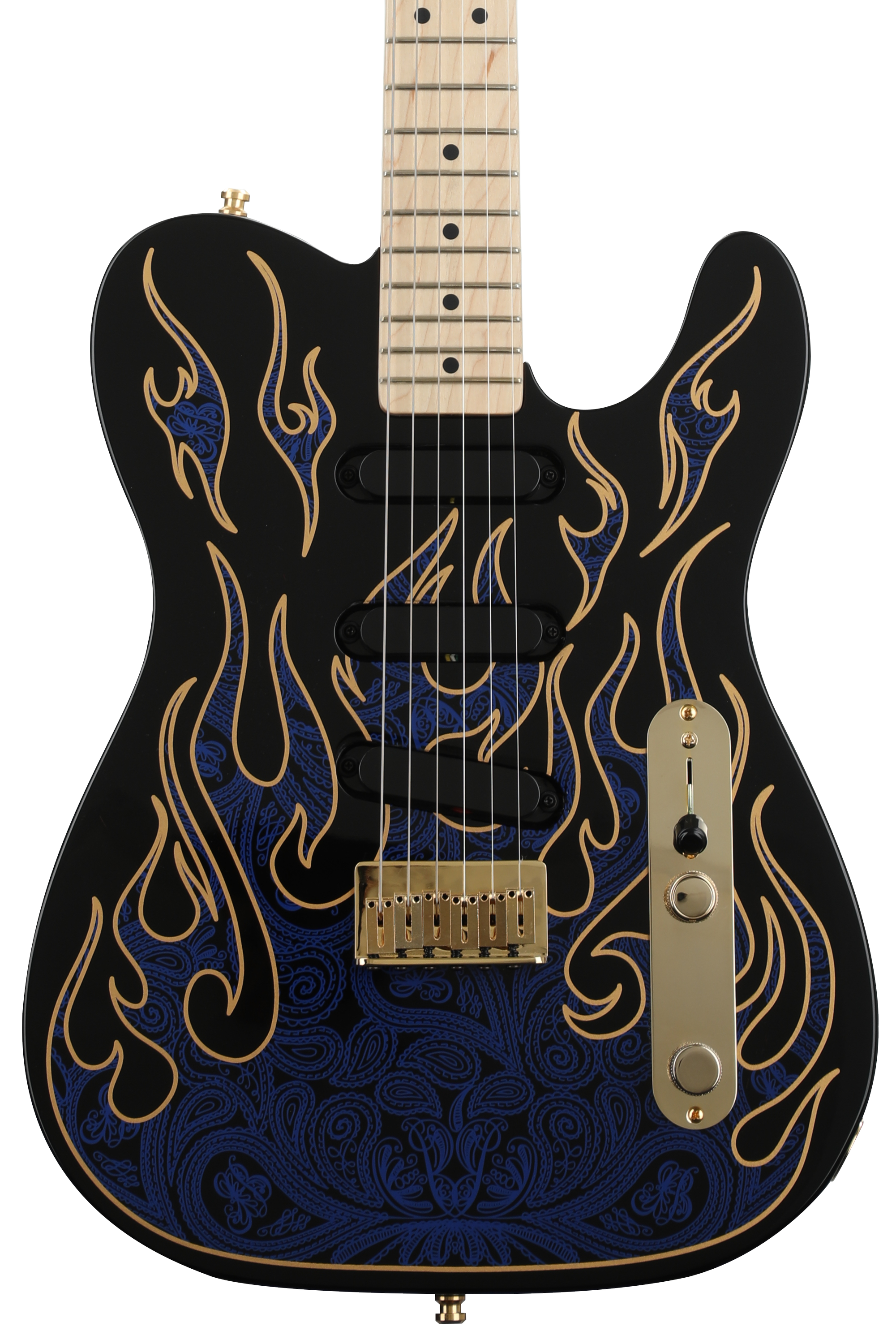 Fender James Burton Telecaster - Blue Paisley Flames