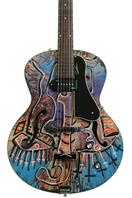 Godin 5th Avenue Kingpin Joseph Arthur Custom Art - Kingpin P90