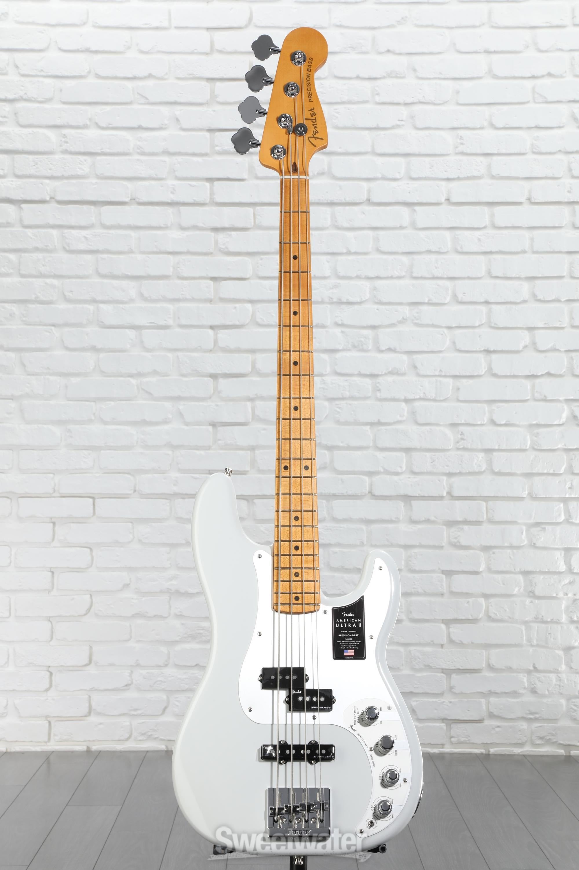 Fender American Ultra II Precision Bass - Avalanche | Sweetwater