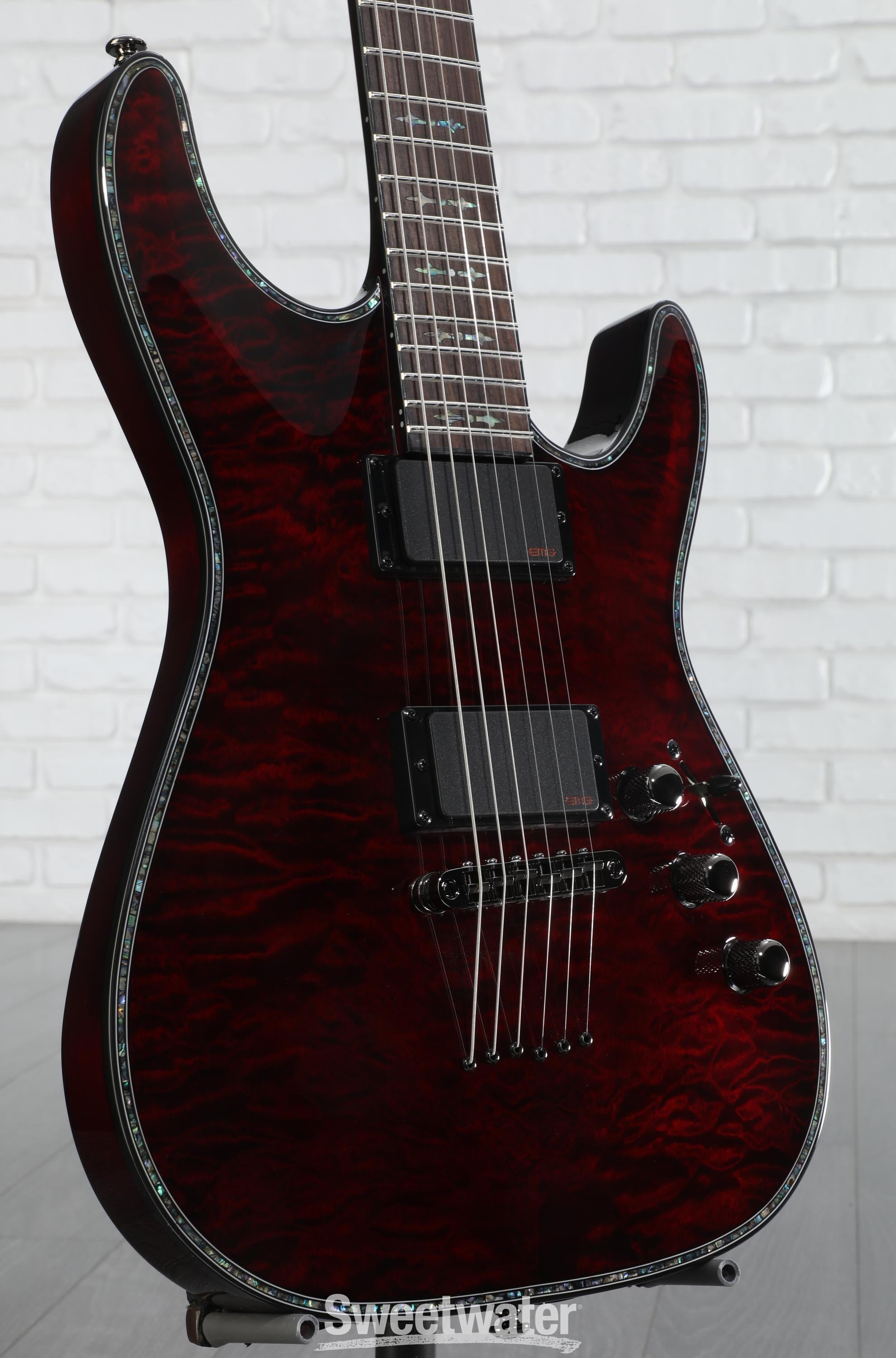 Schecter Hellraiser C-1 Electric Guitar - Black Cherry
