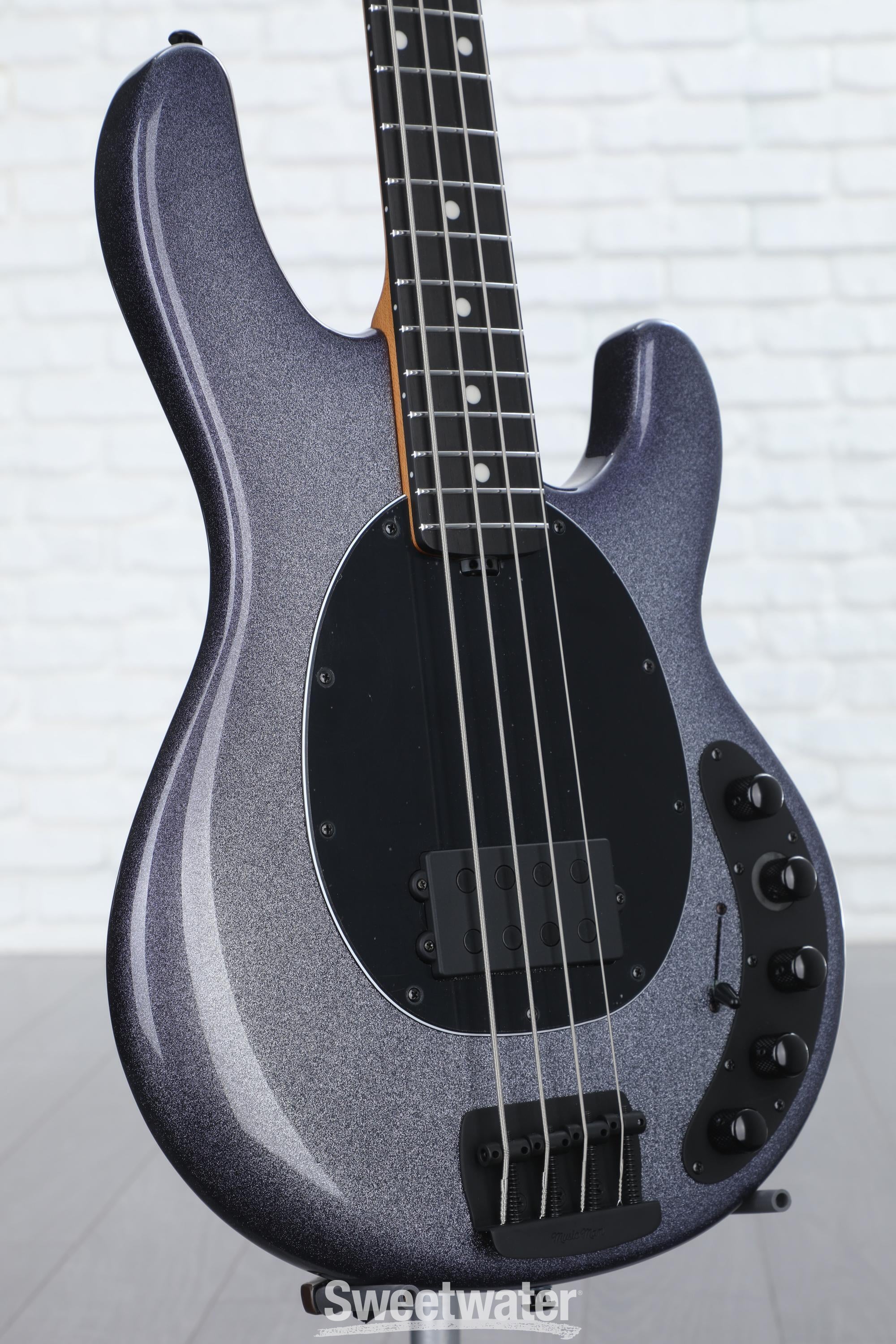 Ernie Ball Music Man DarkRay Bass Guitar - Starry Night with Ebony