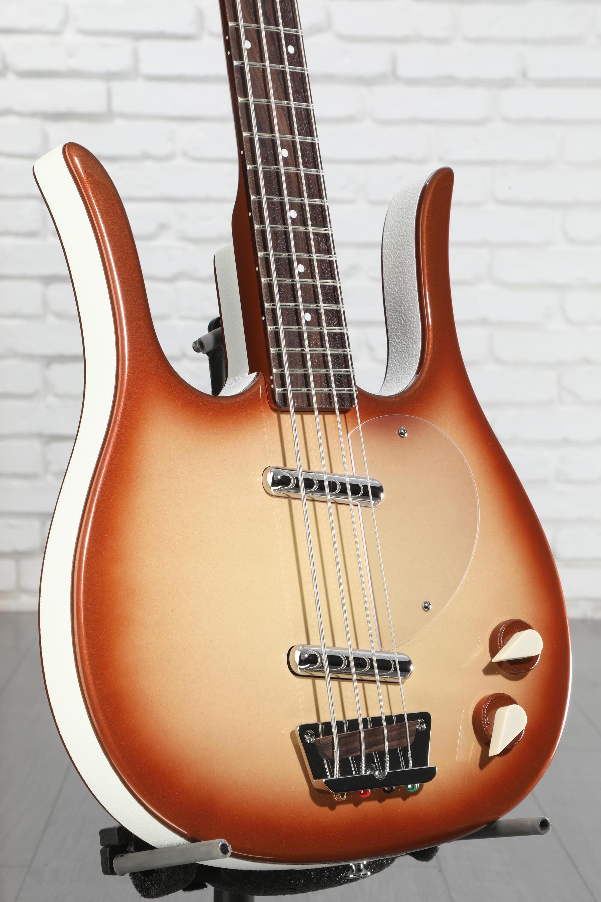 Danelectro Longhorn Bass Guitar Copper Burst Sweetwater
