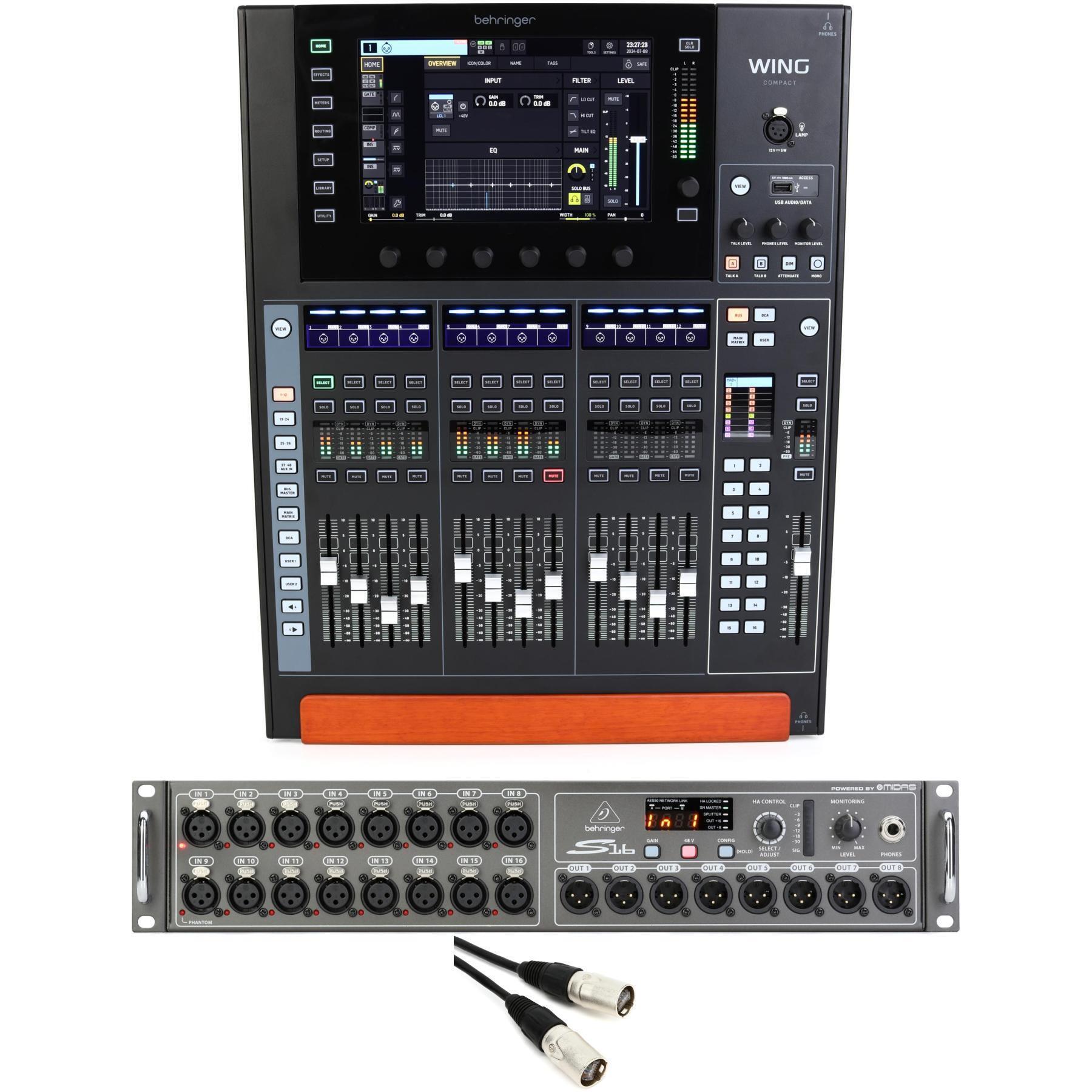 Behringer WING Compact 48-channel Digital Mixer with S16 Stage Box