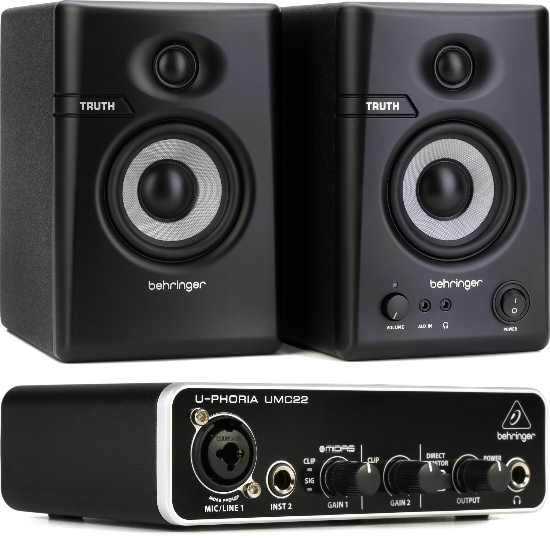 DTM・DAW Behringer U-PHORIA UMC22 + MPM-1000 Behringer U-Phoria UMC22 USB Audio Interface | Sweetwater