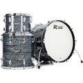 Photo of Rogers Drums Cleveland 3-piece Shell Pack - Sky Blue Onyx w/ Matching Inlay Hoops