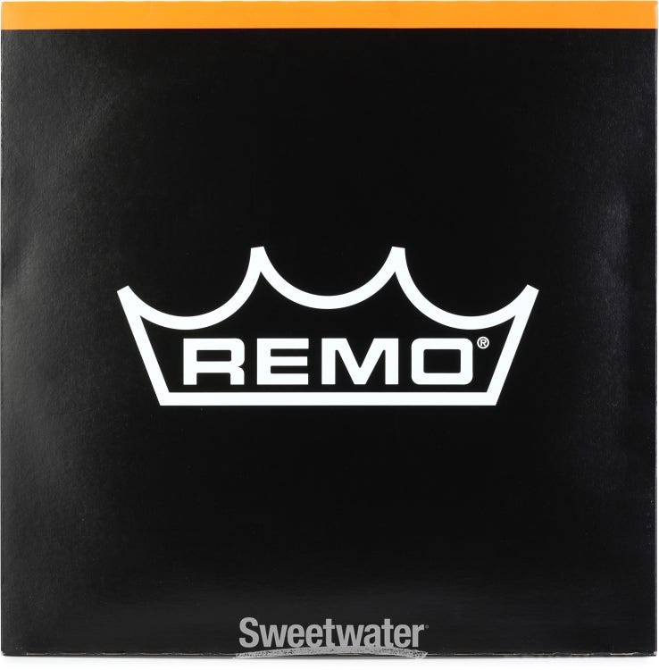Remo Pinstripe Ebony Drumhead - 15 inches