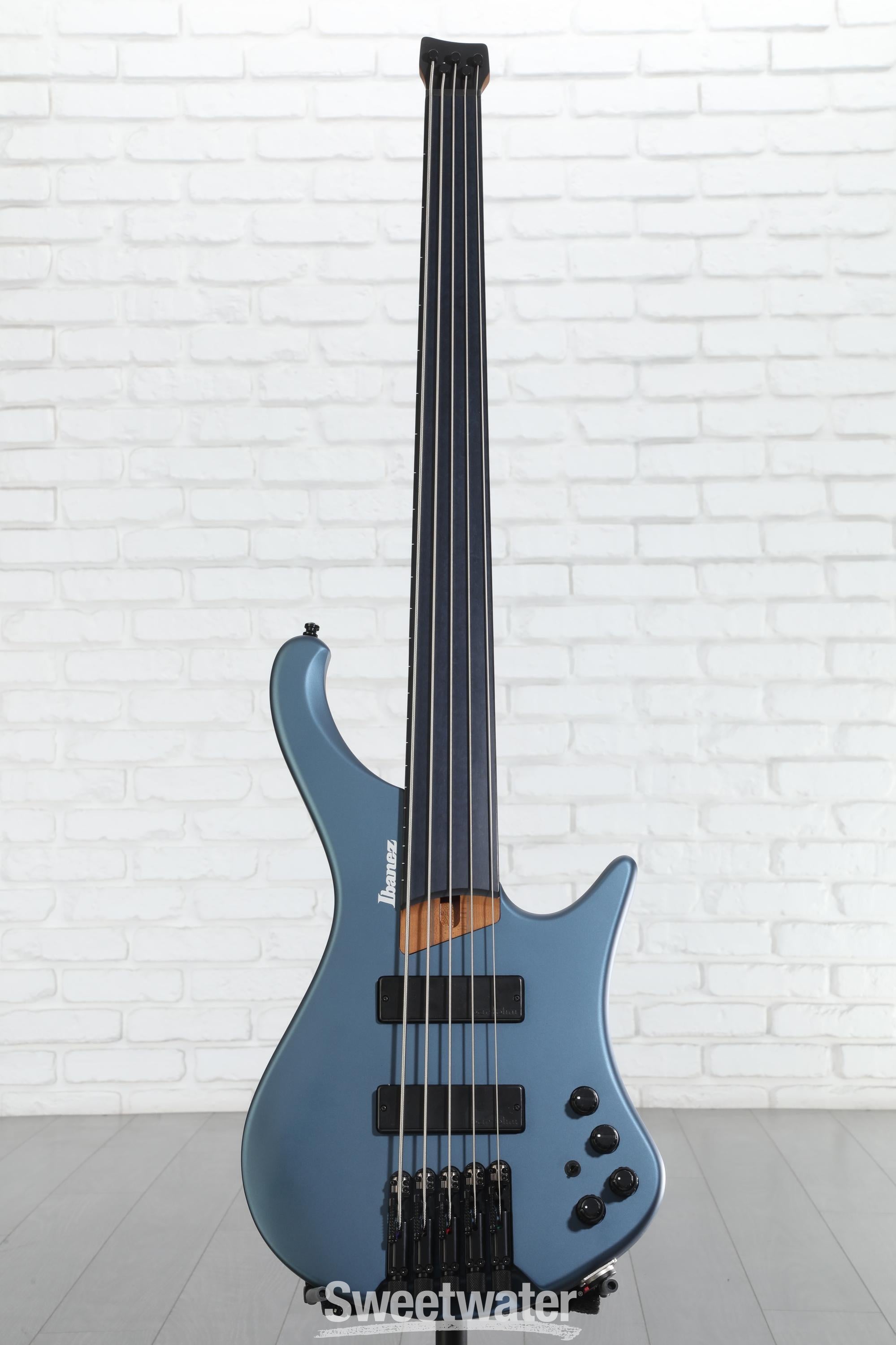 Ibanez Standard EHB1005F Fretless 5-string Bass Guitar - Arctic