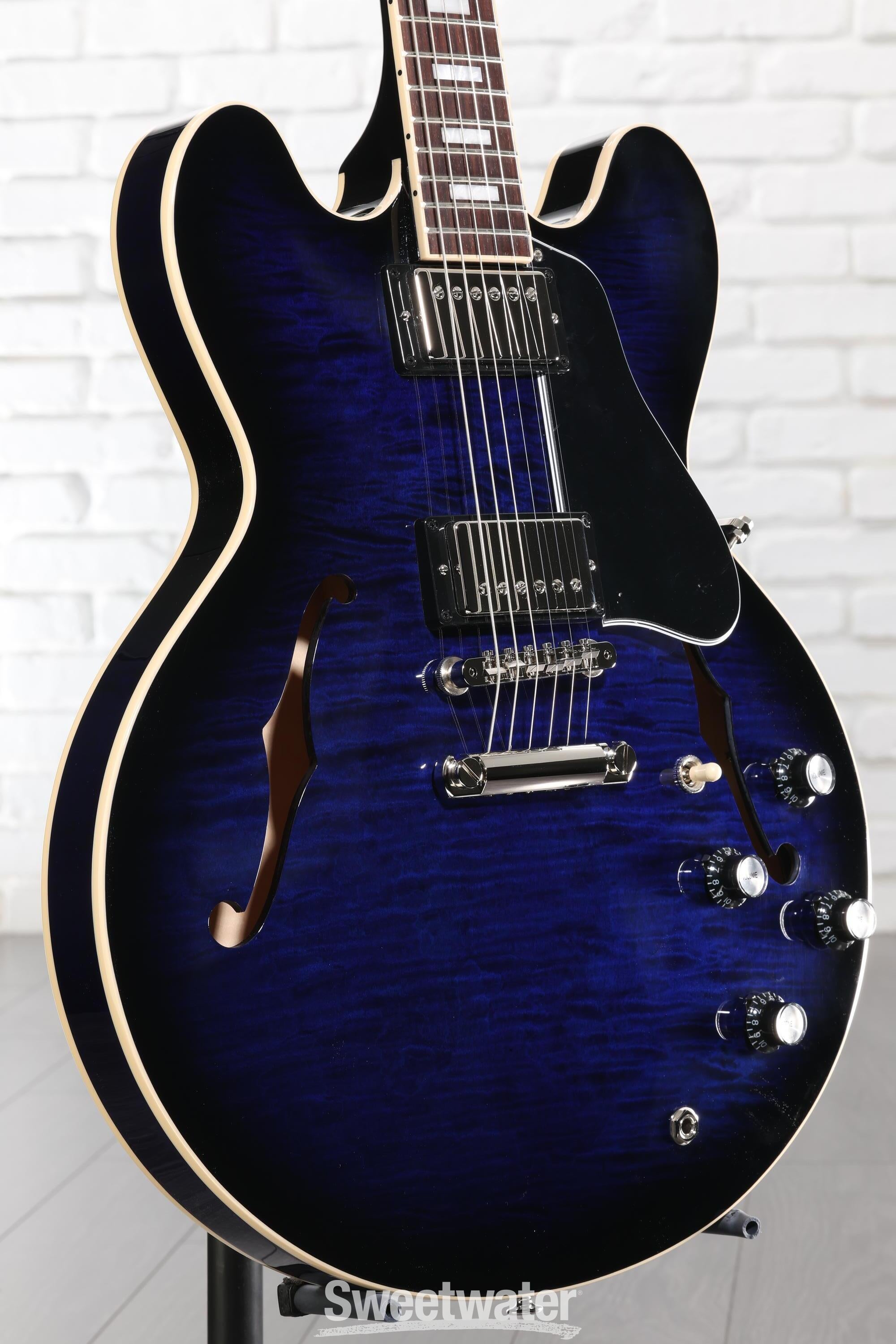 Gibson ES-335 Figured Semi-hollowbody Electric Guitar - Deep Ocean