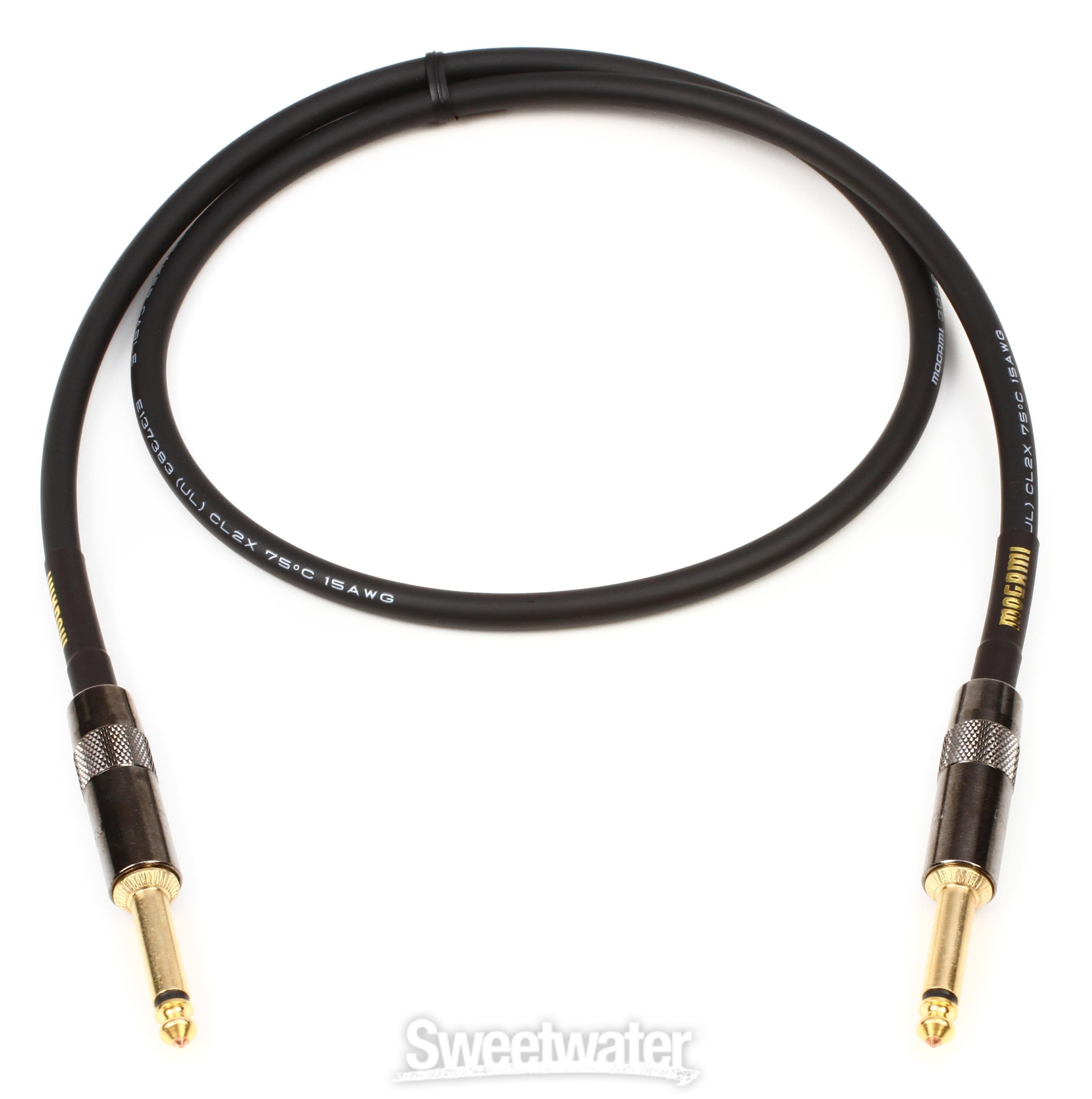 Mogami Gold Speaker Cable 1/4 inch TS to 1/4 inch TS - 3 foot