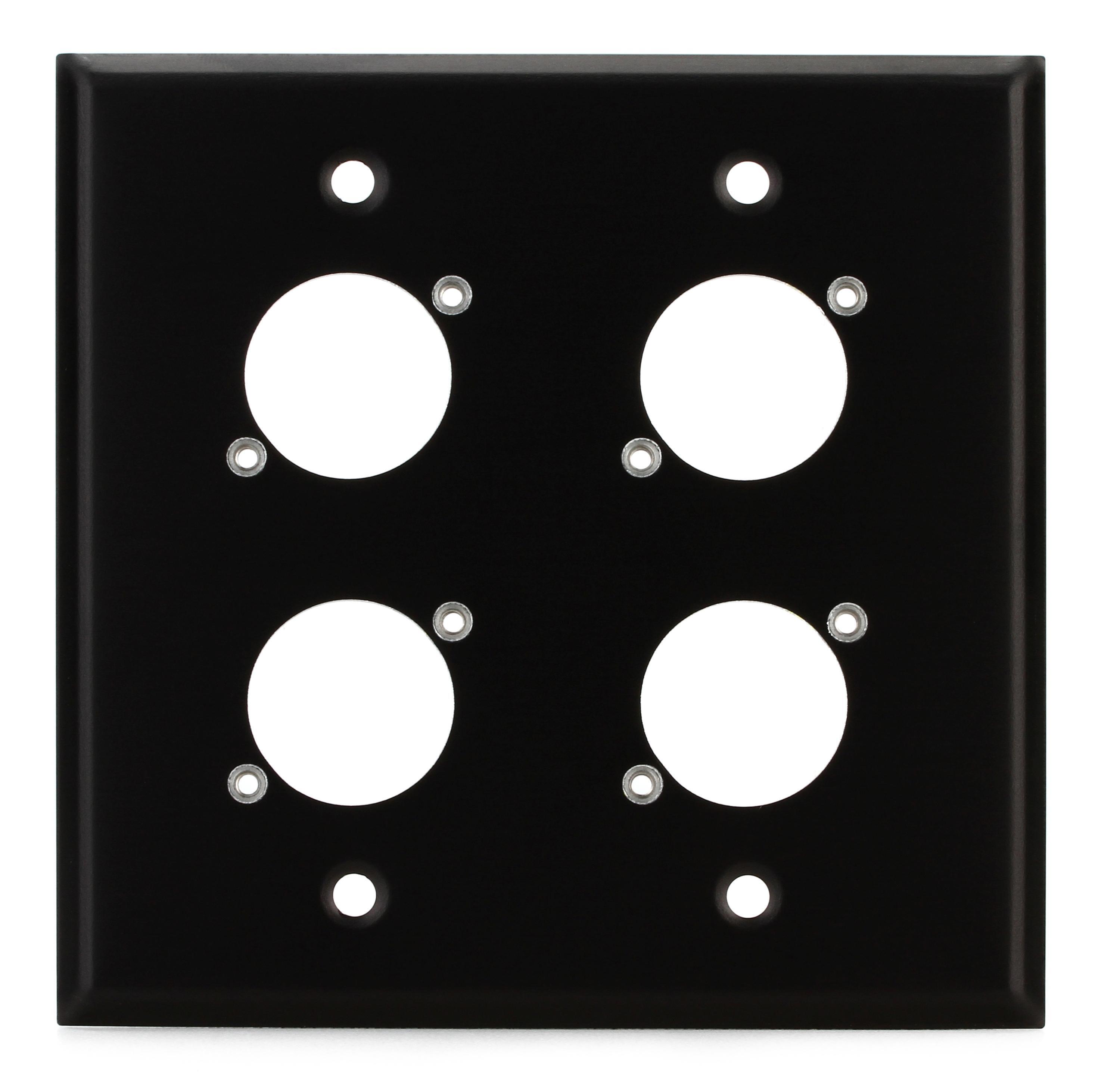 Switchcraft WP2B4P Double Gang Metal Wall Plate | Sweetwater