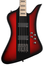 Photo of Jackson David Ellefson X Series Signature Kelly Bird IV Bass Guitar - Red Stripe