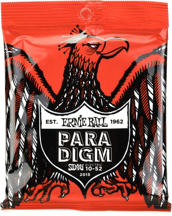 Ernie Ball 2015 Skinny Top Heavy Bottom Slinky Paradigm Electric Guitar Strings - .010-.052