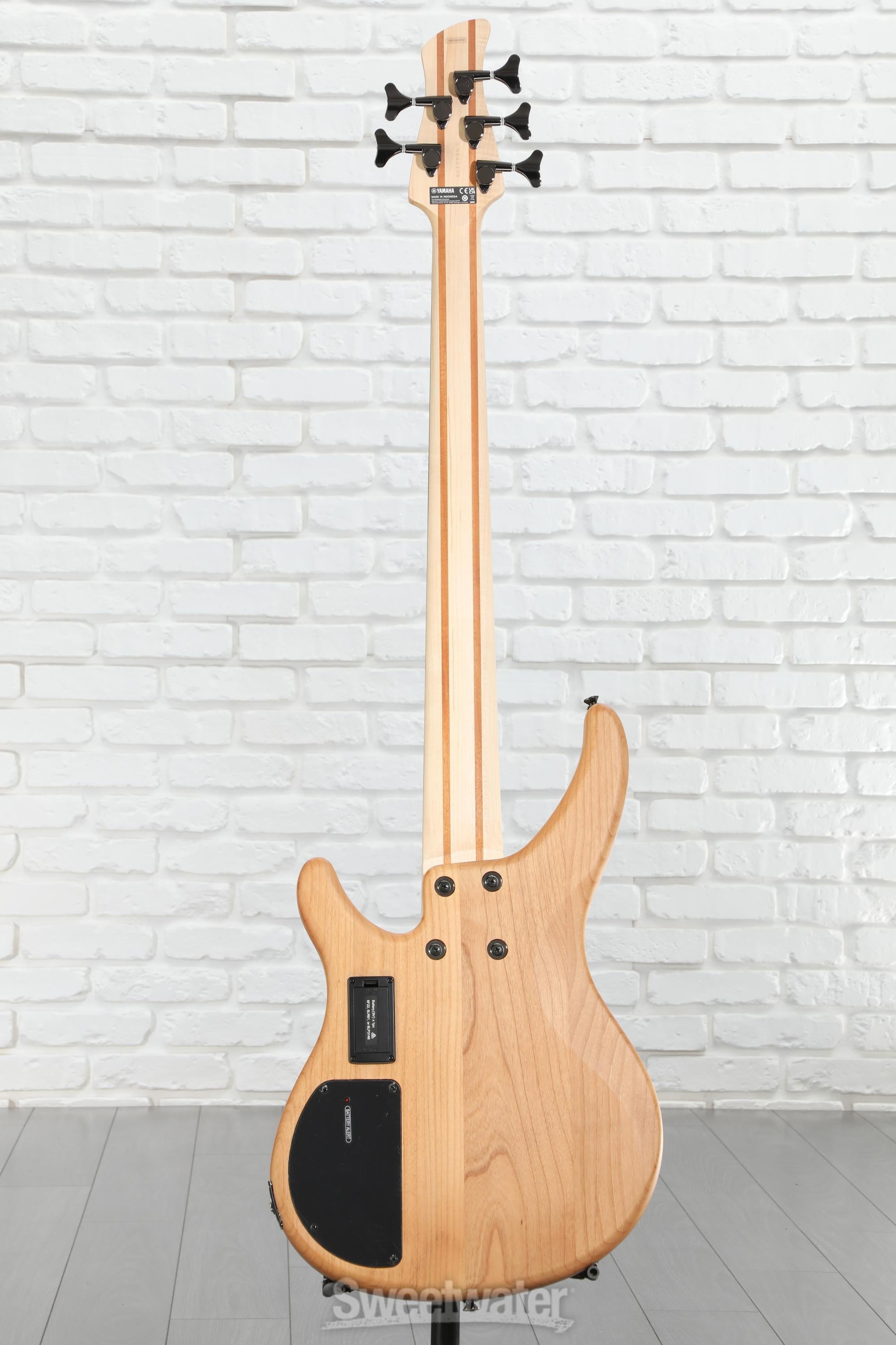 Yamaha TRBX605FM 5-string Bass Guitar - Natural Satin | Sweetwater