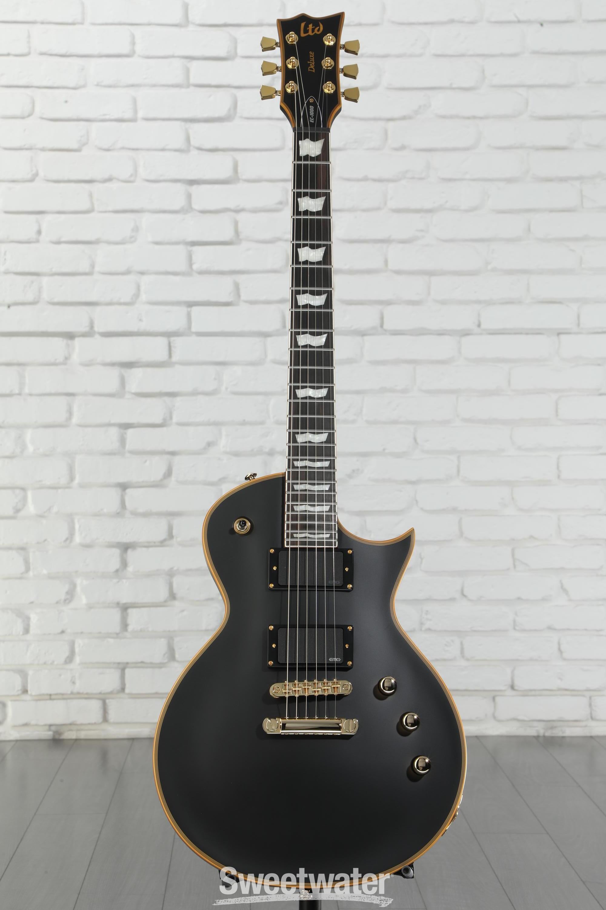 ESP LTD EC-1000 Electric Guitar - Vintage Black | Sweetwater