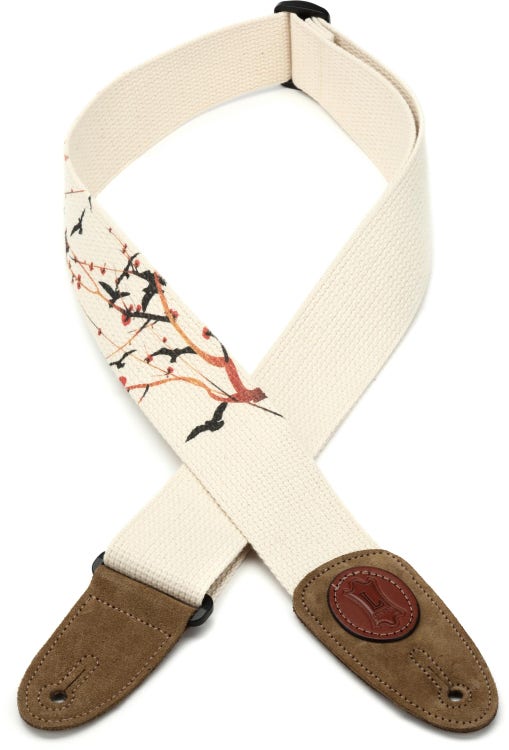 Levy's MSSC8U Cotton Guitar Strap - Birds and Trees