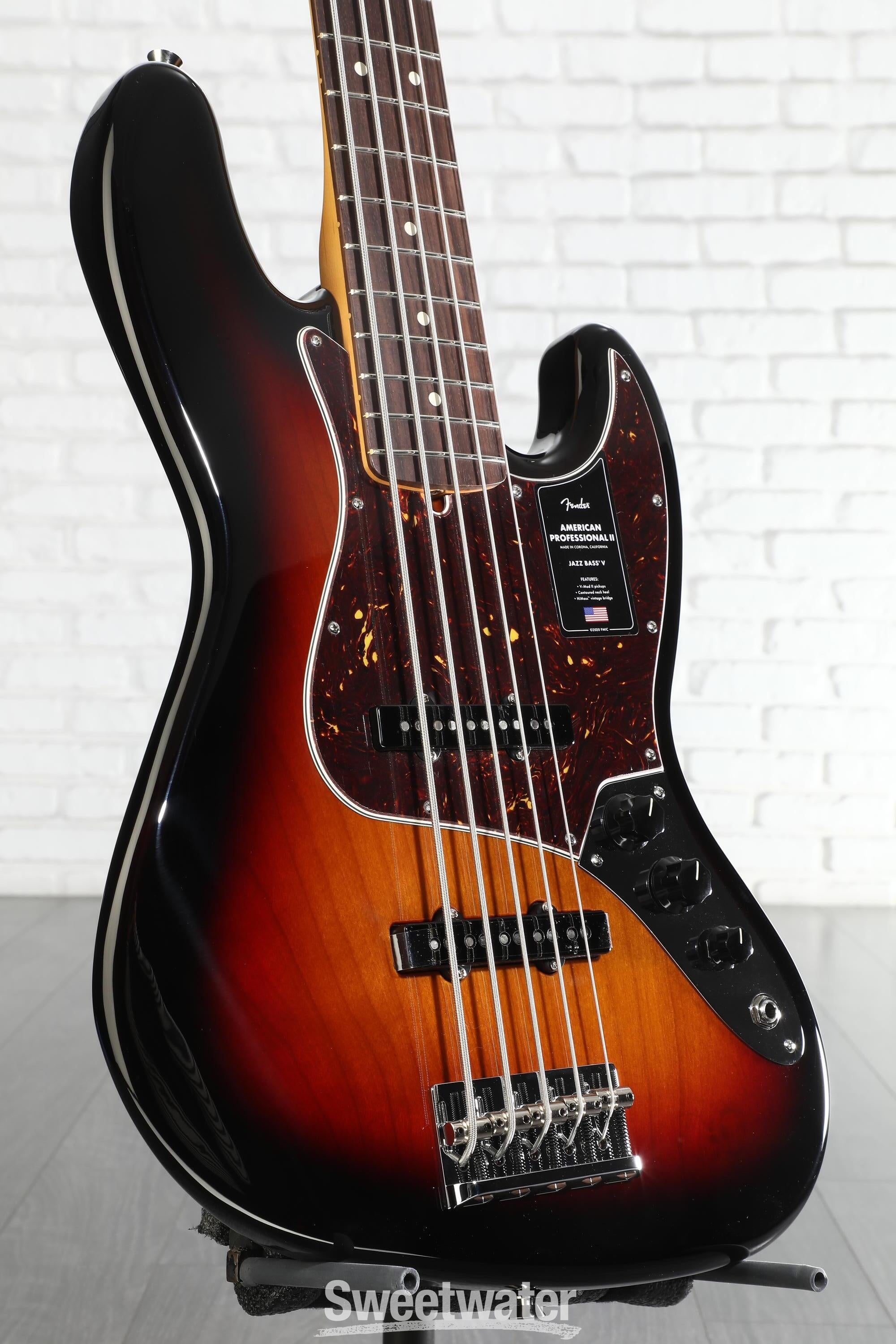Fender American Professional II Jazz Bass V - 3 Color Sunburst