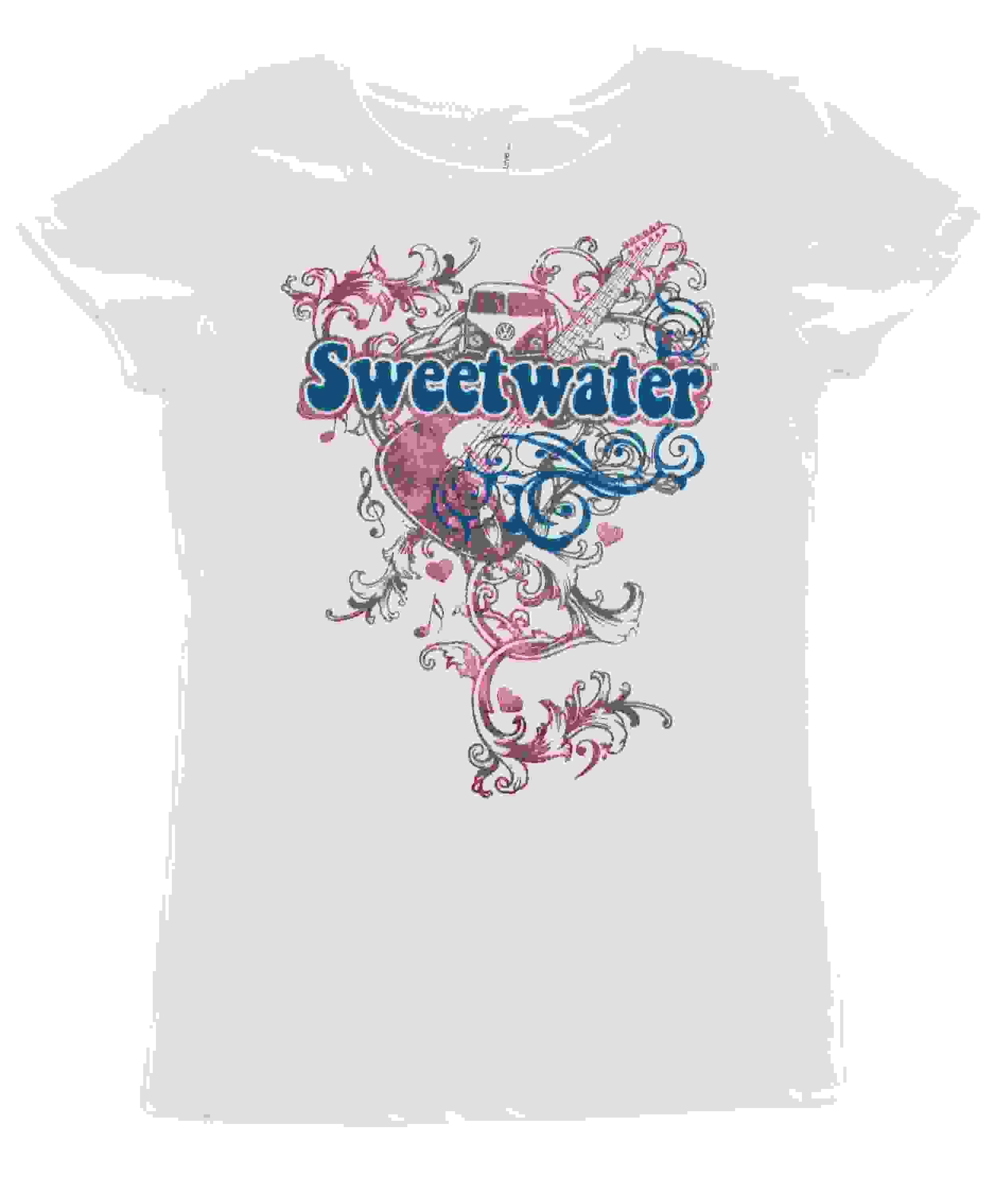 Sweetwater White Foil T-Shirt - Ladies XL