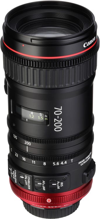 Canon Compact-Servo 70-200mm T4.4 Lens - EF Mount