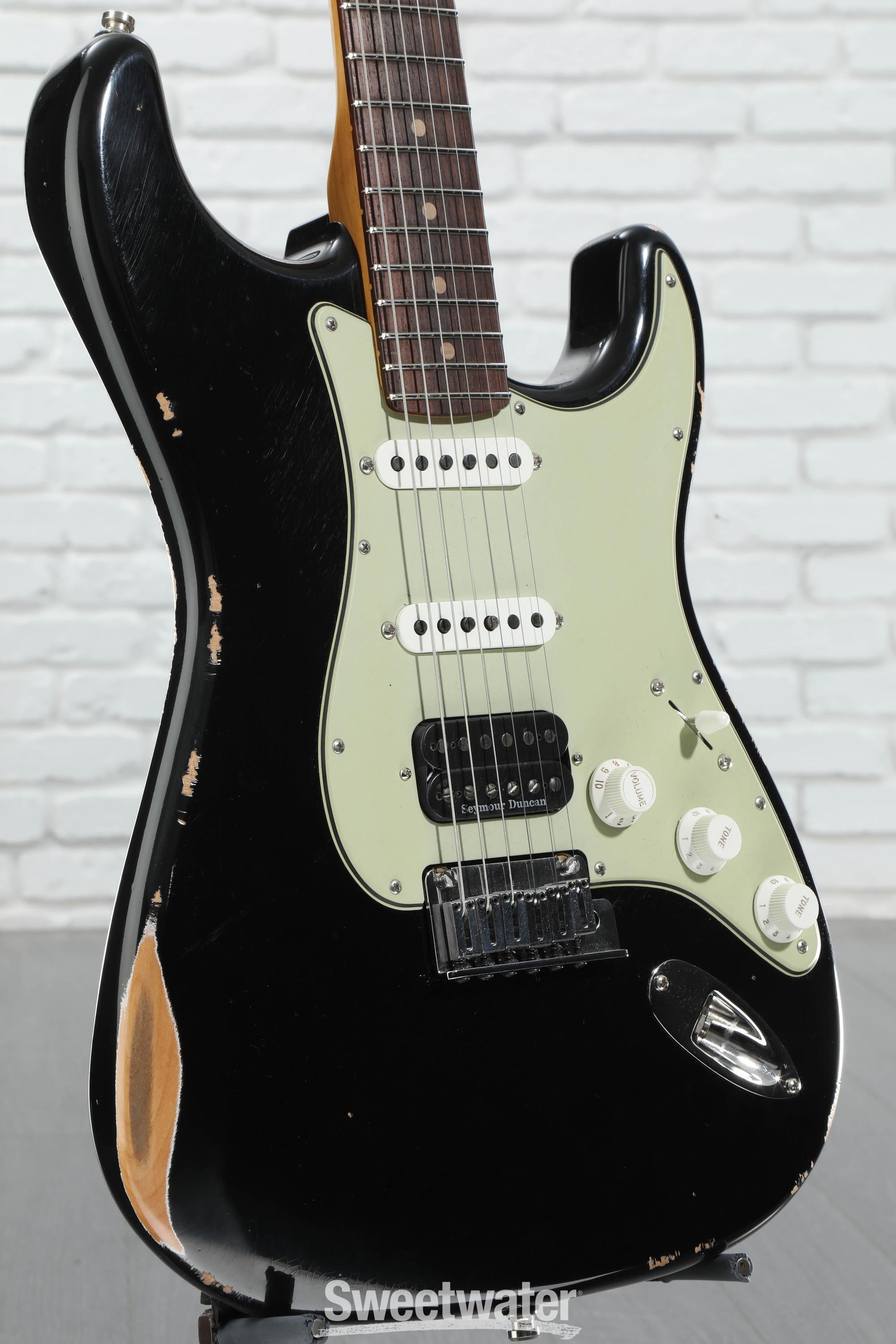 Fender CS NAMM Limited 1967 Stratocaster Relic Black Over