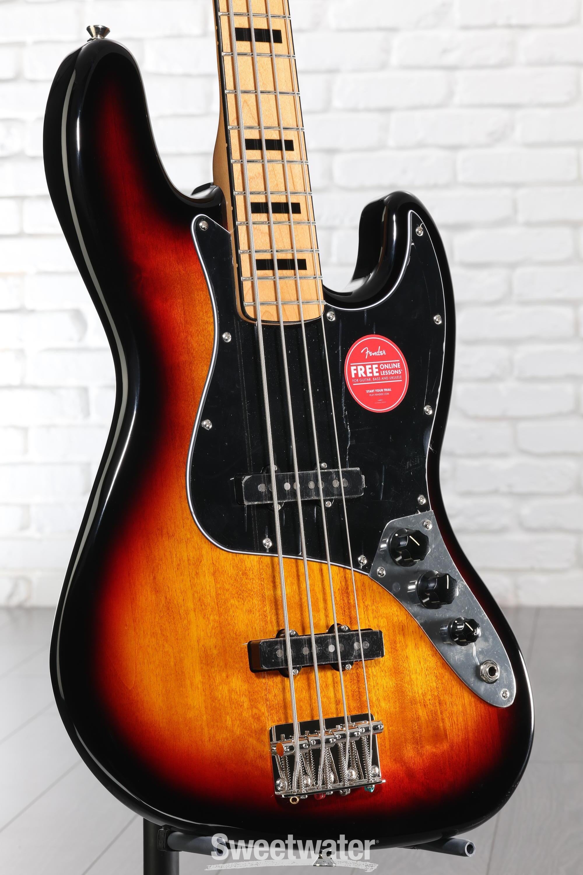 Squier Classic Vibe '70s Jazz Bass - 3-Tone Sunburst | Sweetwater